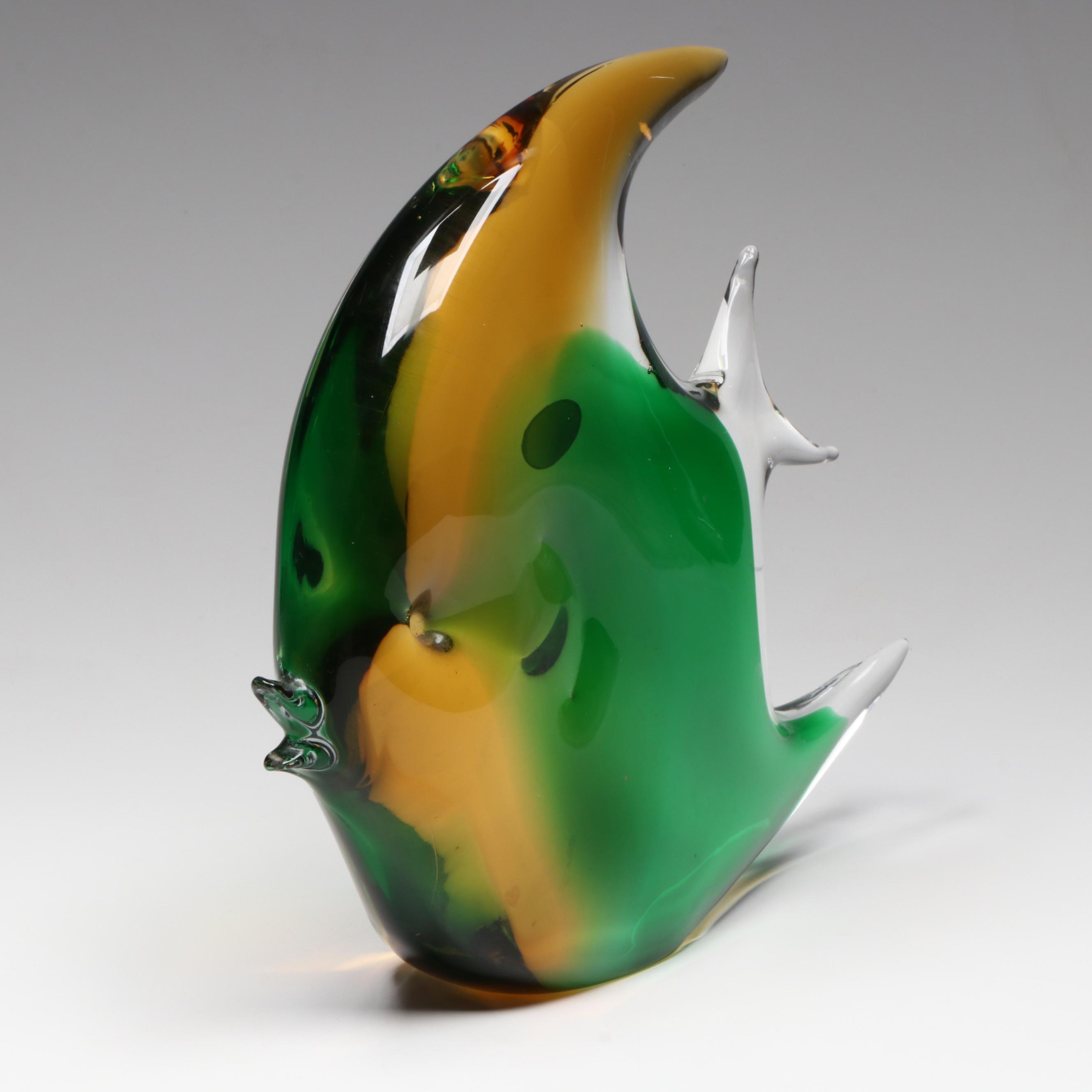 Murano Italian Handmade Art Glass Angelfish