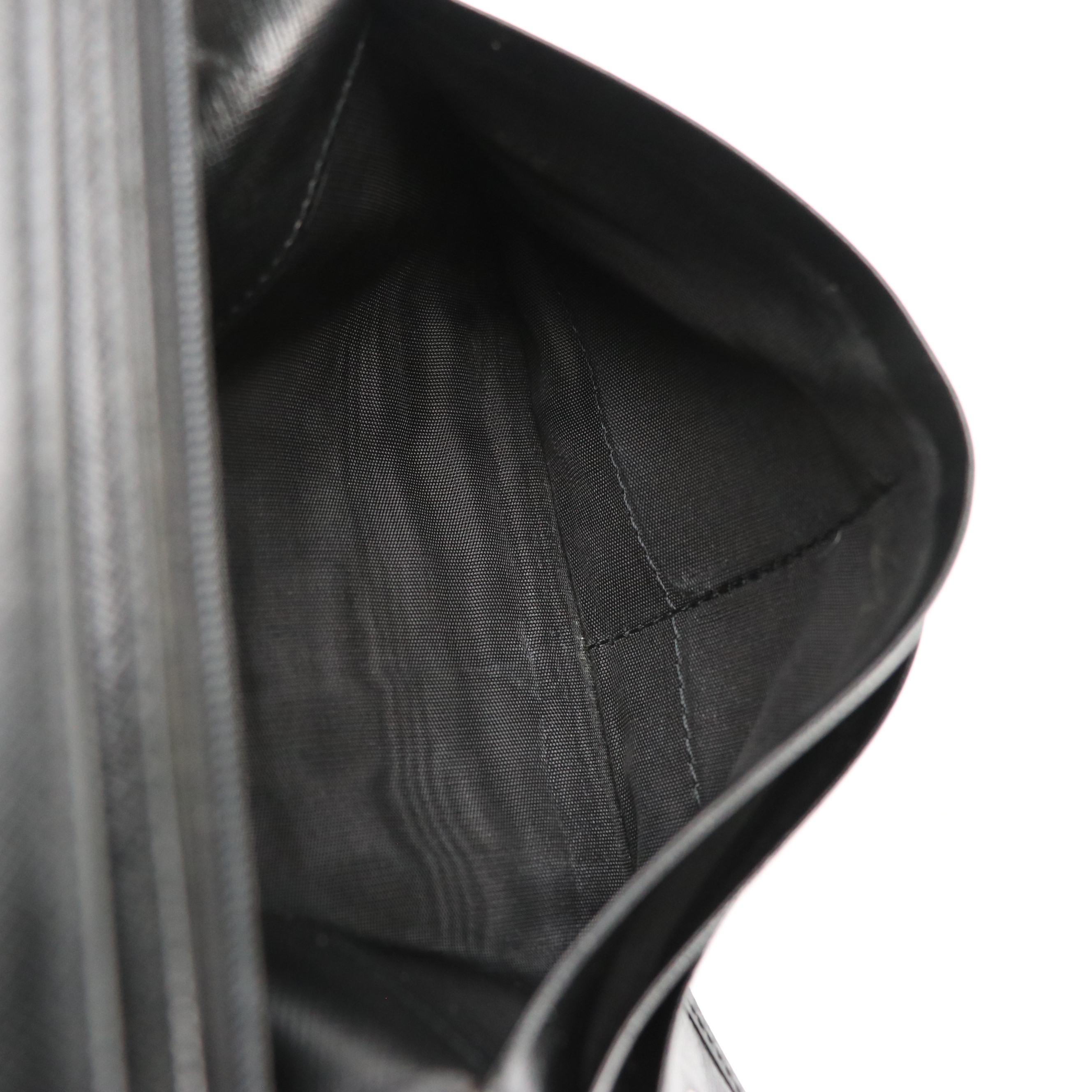 Prada Full Flap Continental Wallet in Black Saffiano Leather