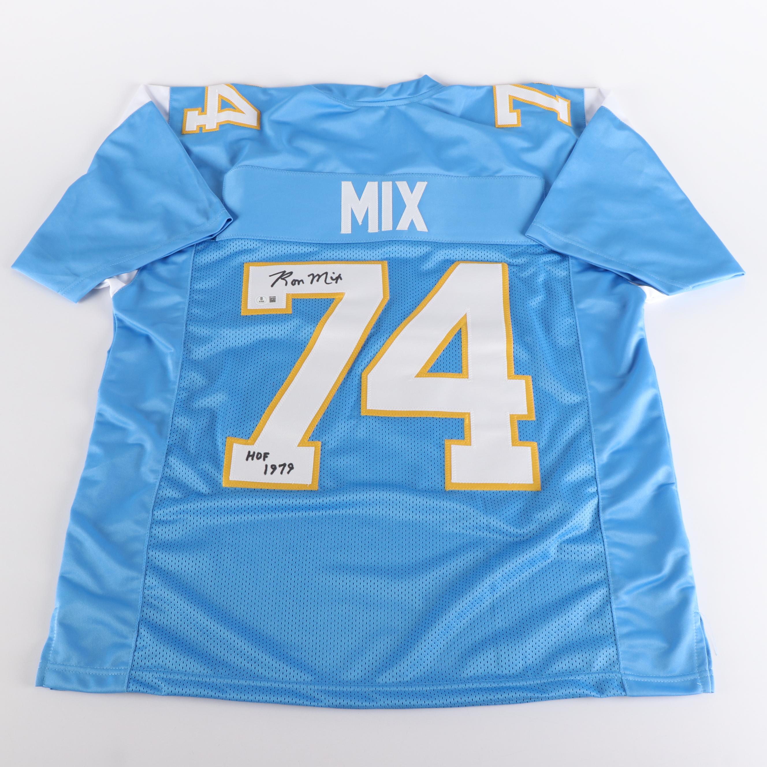 Ron Mix Signed “HOF 1979” San Diego Chargers Football Jersey, Beckett