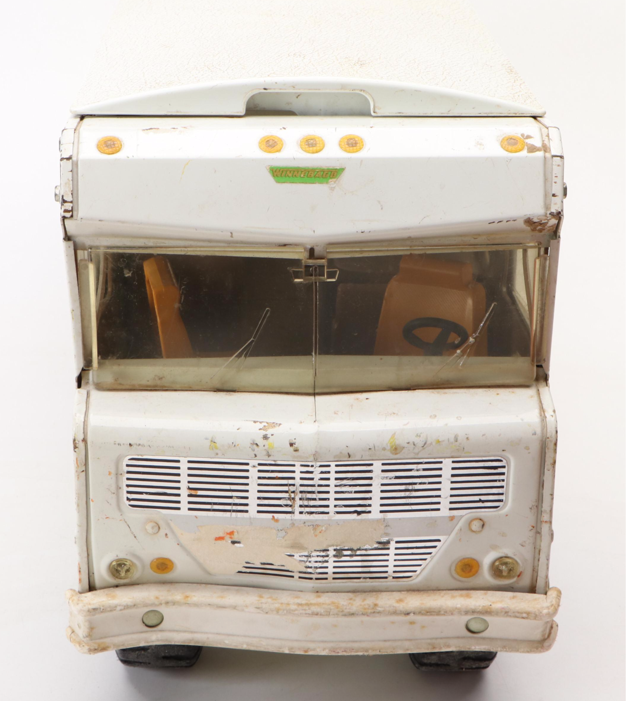 Tonka Winnebago Indian RV Camper, Volkswagen Beetle and Dump Trucks