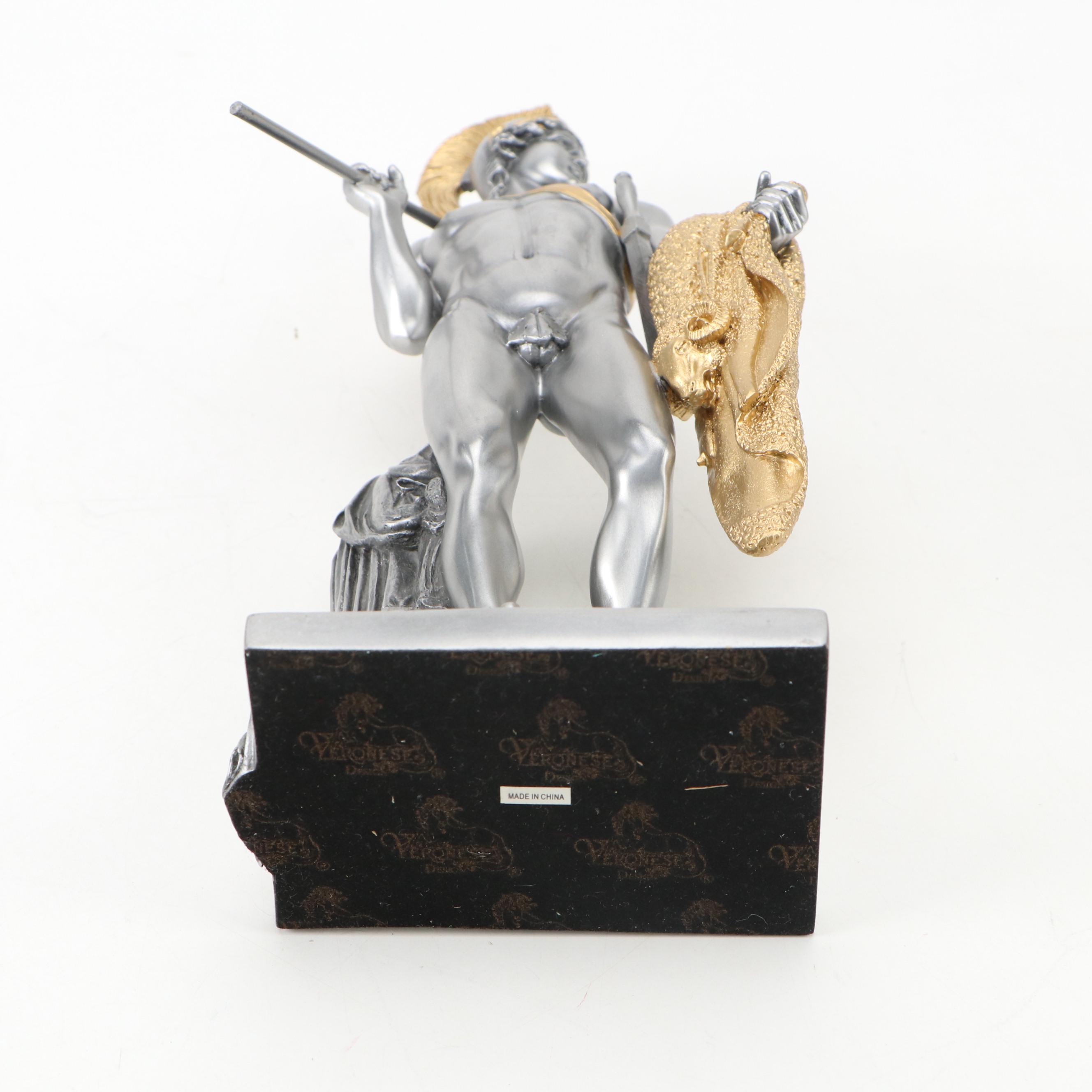 Veronese Cast Resin Sculpture "Jason with the Golden Fleece"
