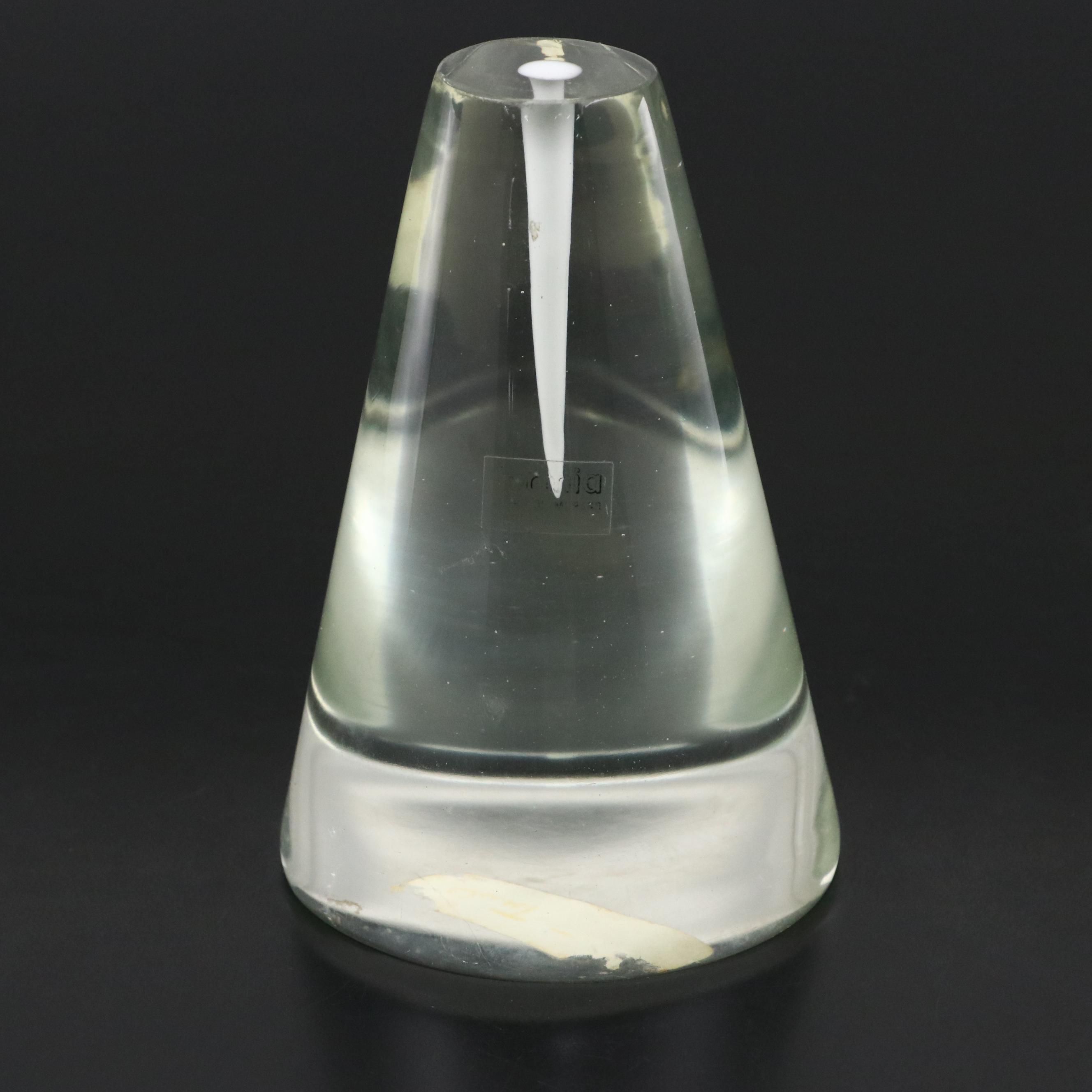 Formia Murano Conical Art Glass Paperweight