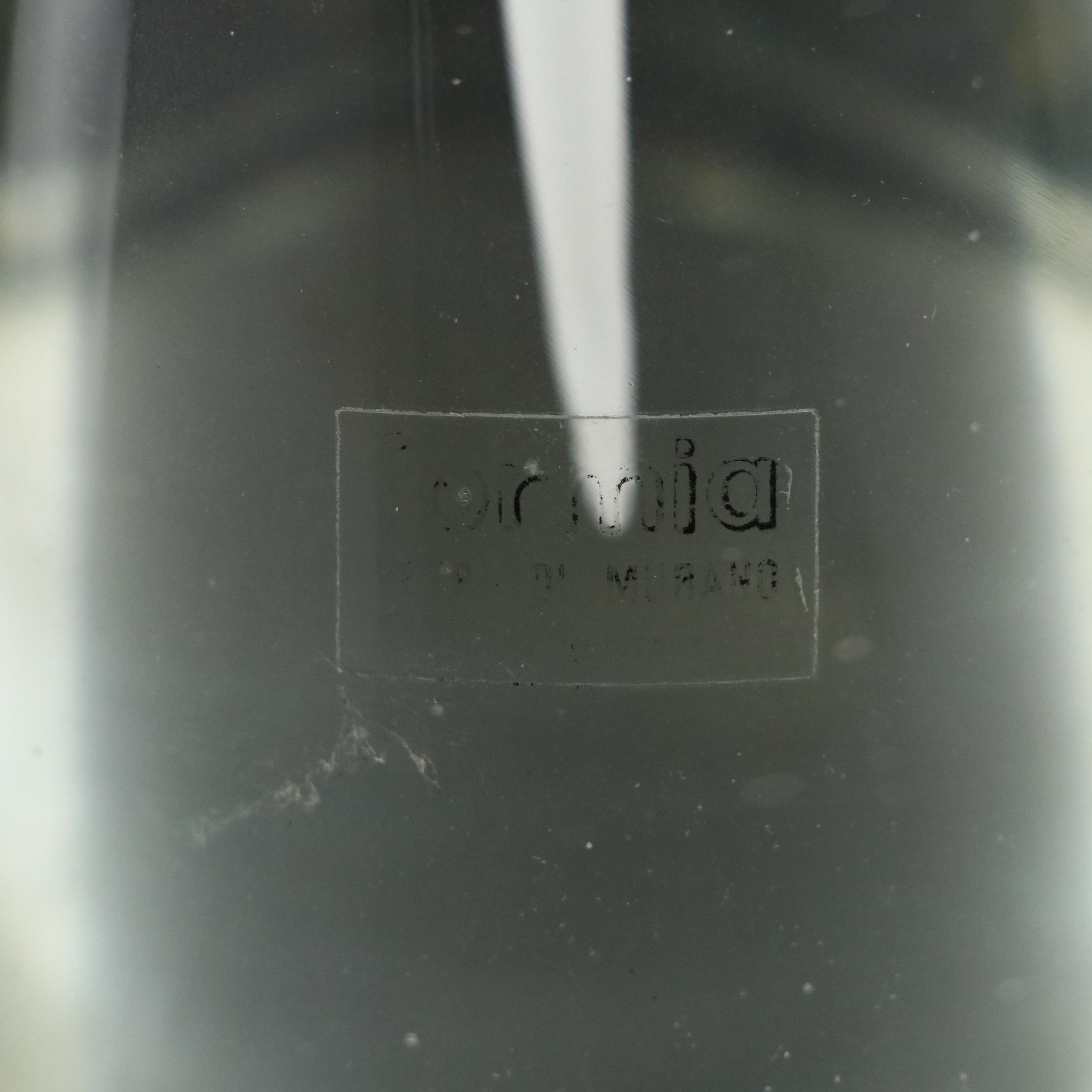 Formia Murano Conical Art Glass Paperweight