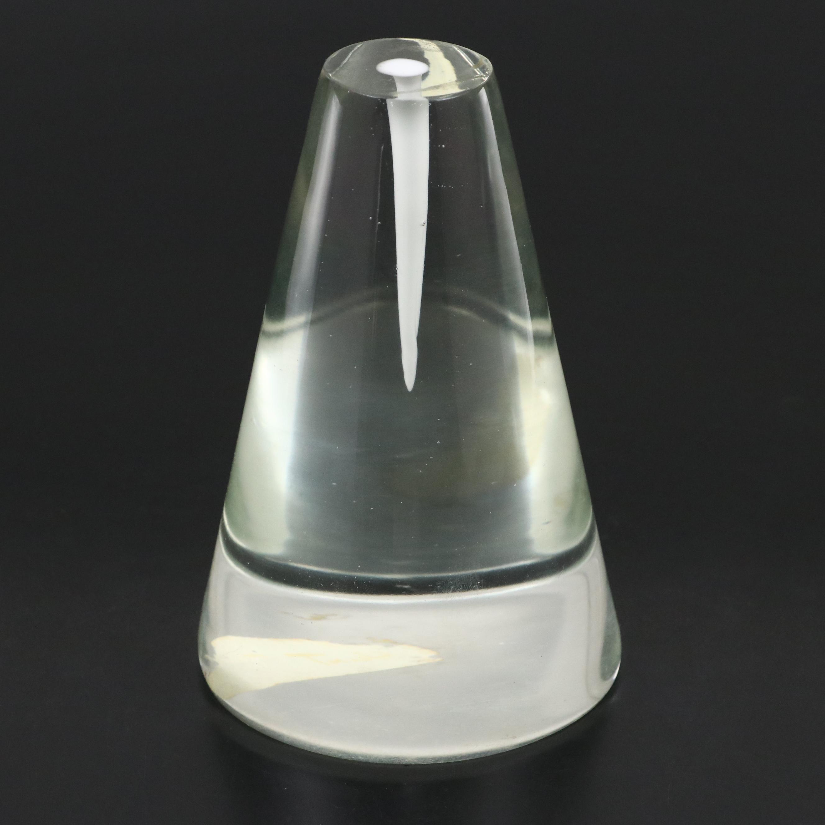 Formia Murano Conical Art Glass Paperweight