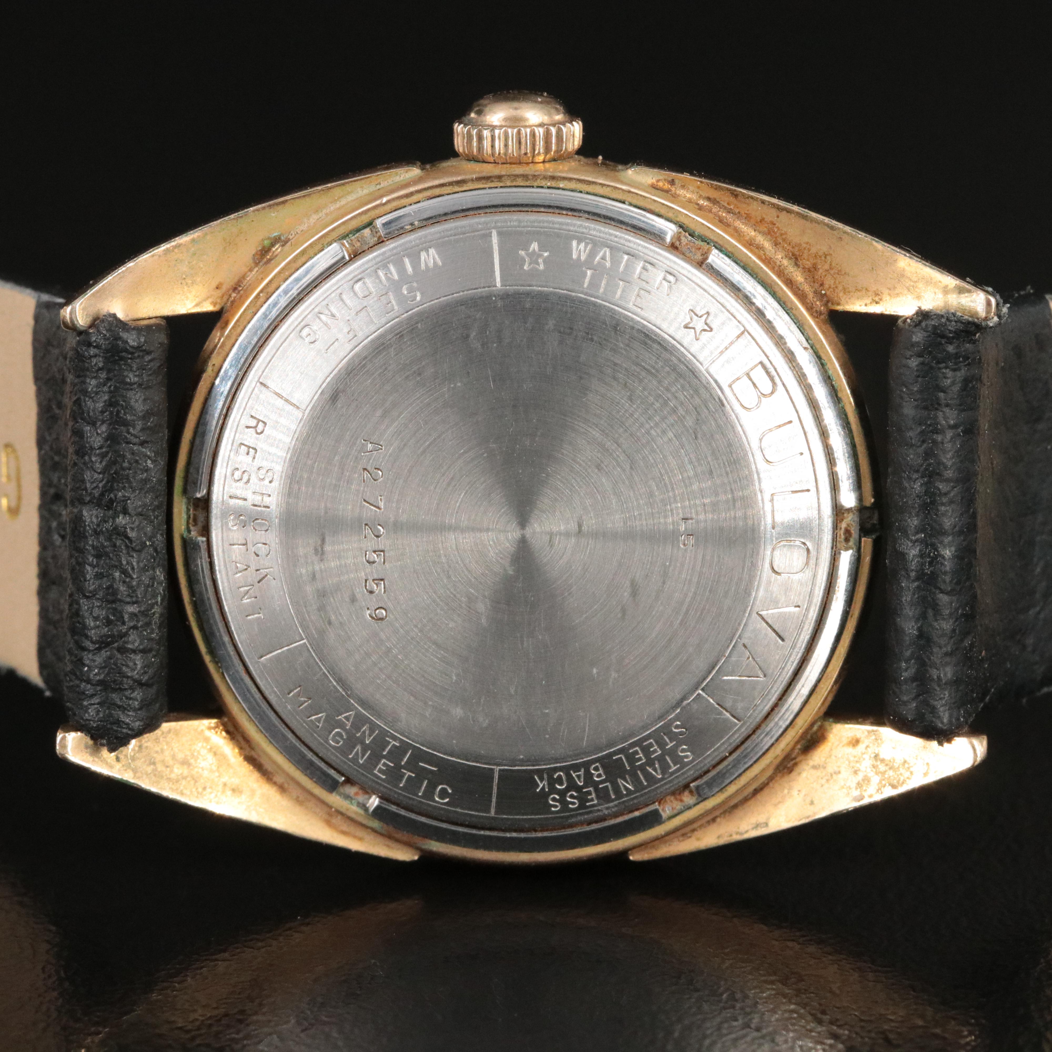 1955 Bulova Self Winding Water Tite Watch
