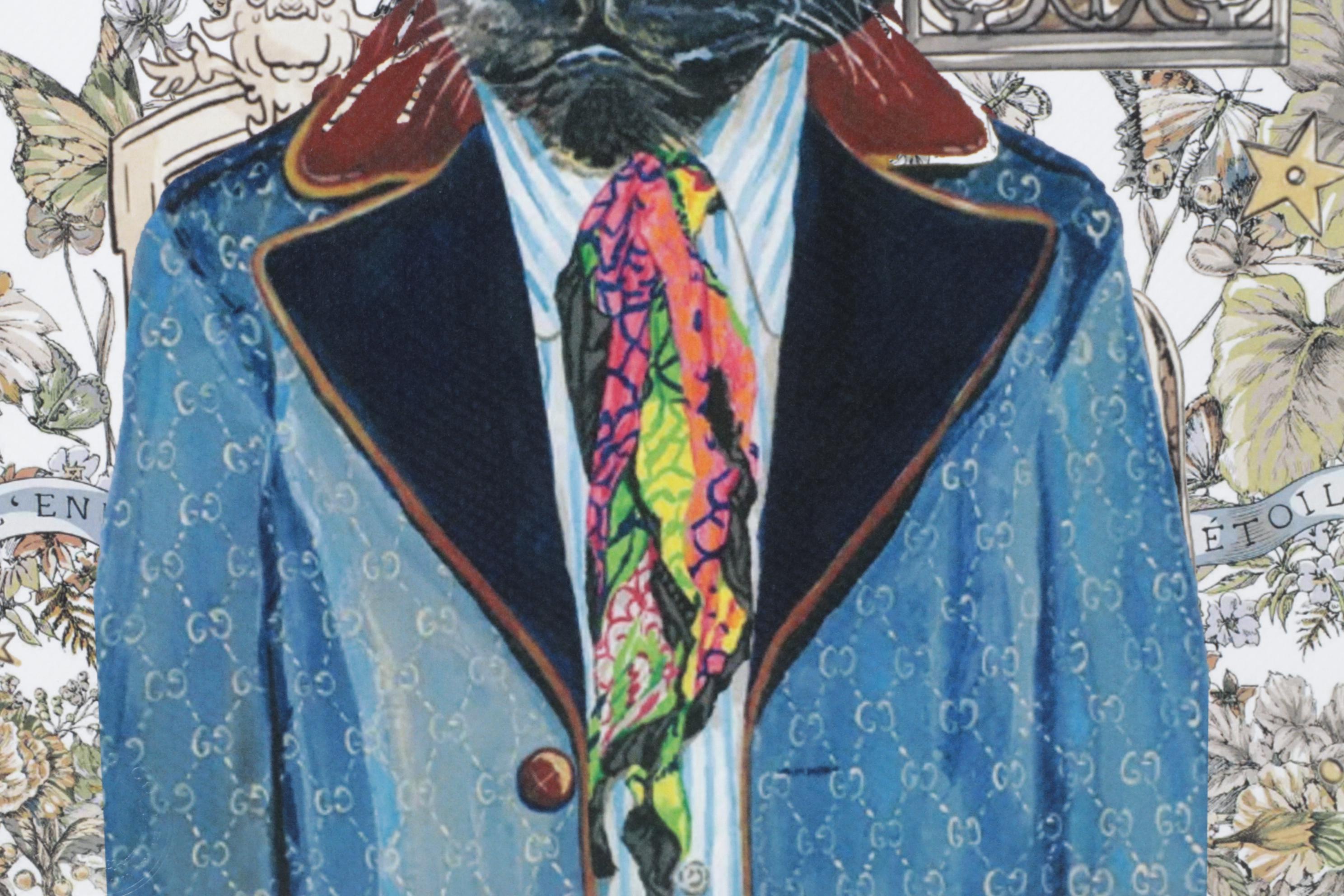 Death NYC Pop Art Graphic Print Homage to Christian Dior x Gucci, 2024