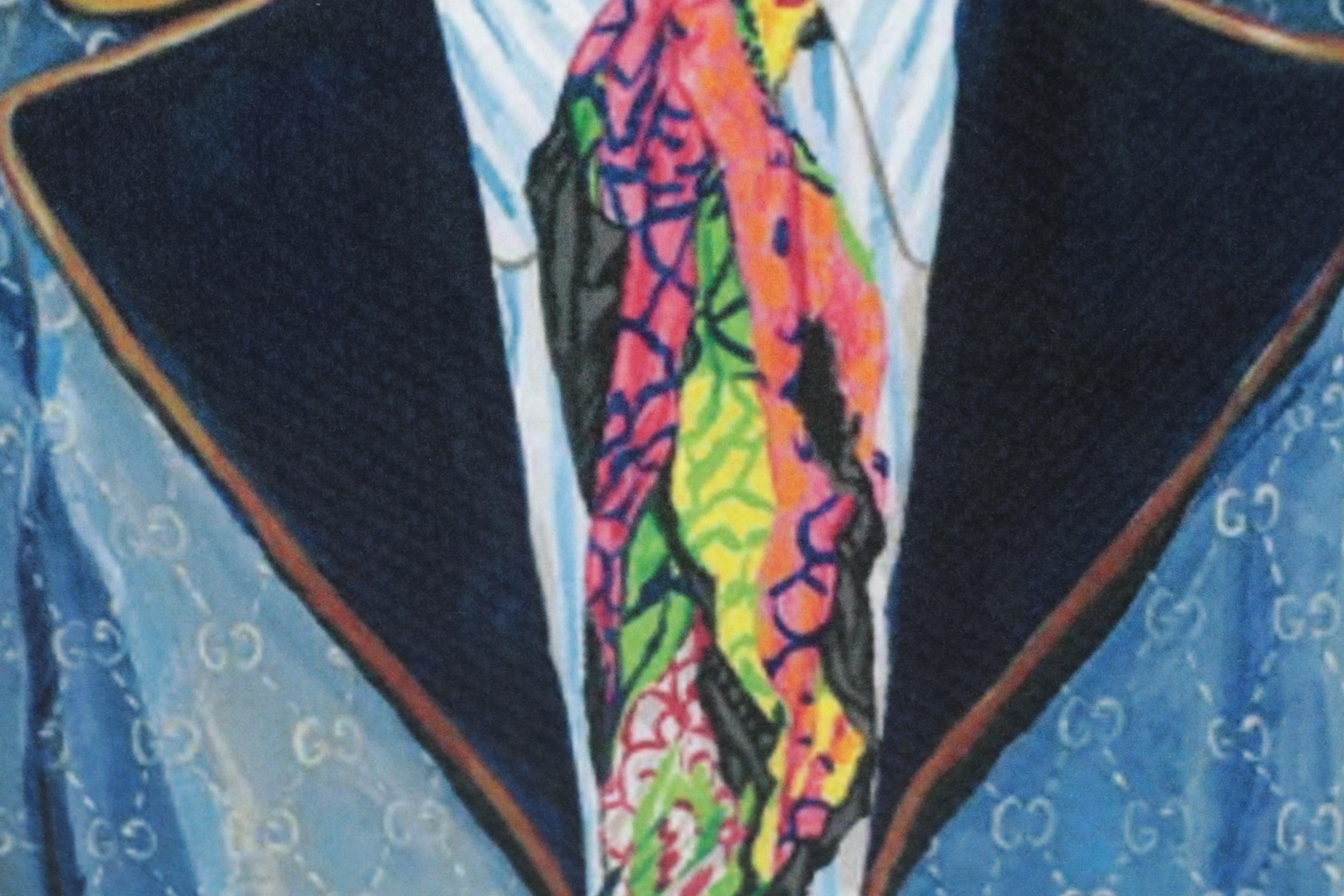 Death NYC Pop Art Graphic Print Homage to Christian Dior x Gucci, 2024