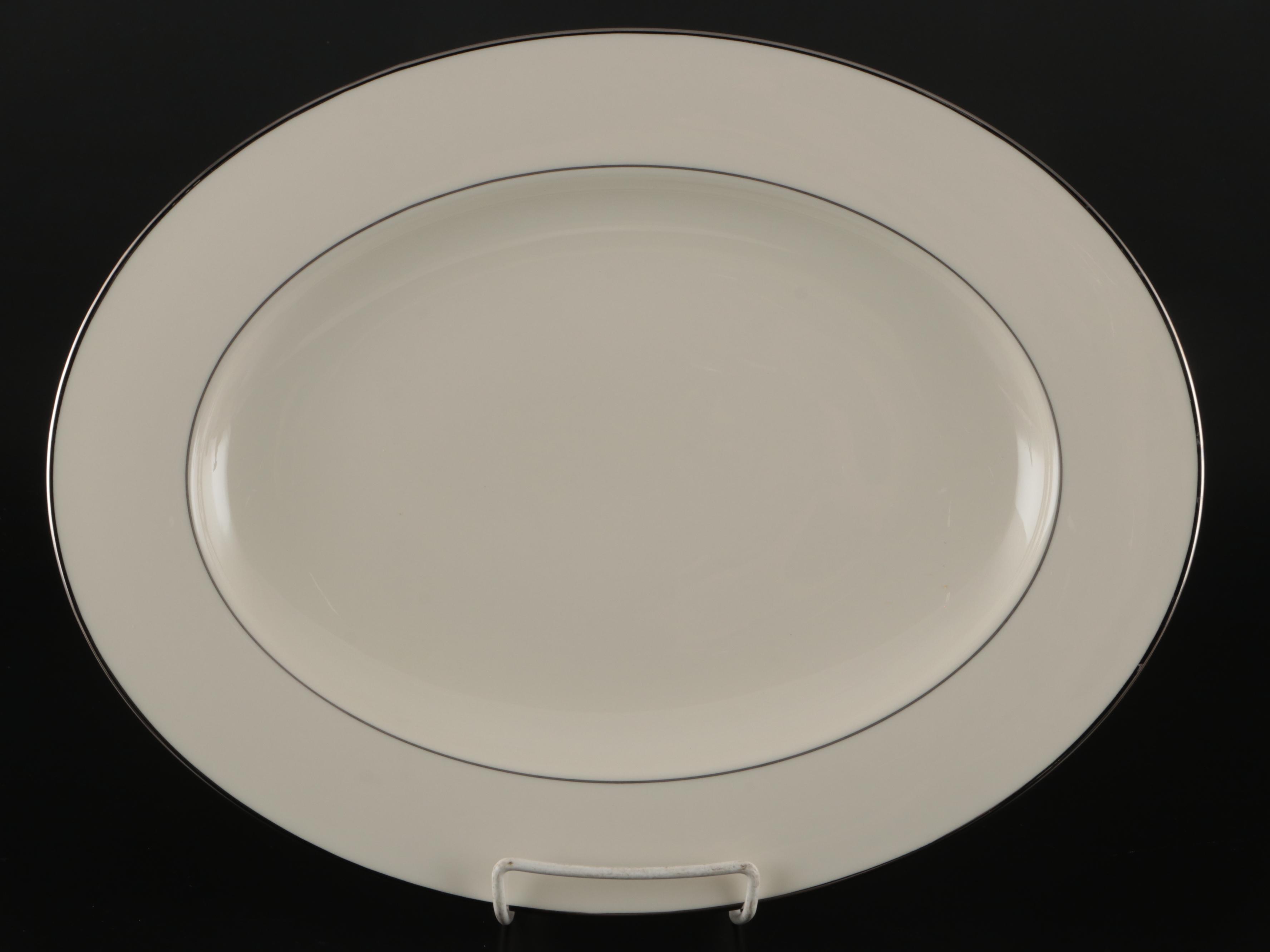 Lenox "Olympia Platinum" Porcelain Dinnerware. 1952-1982