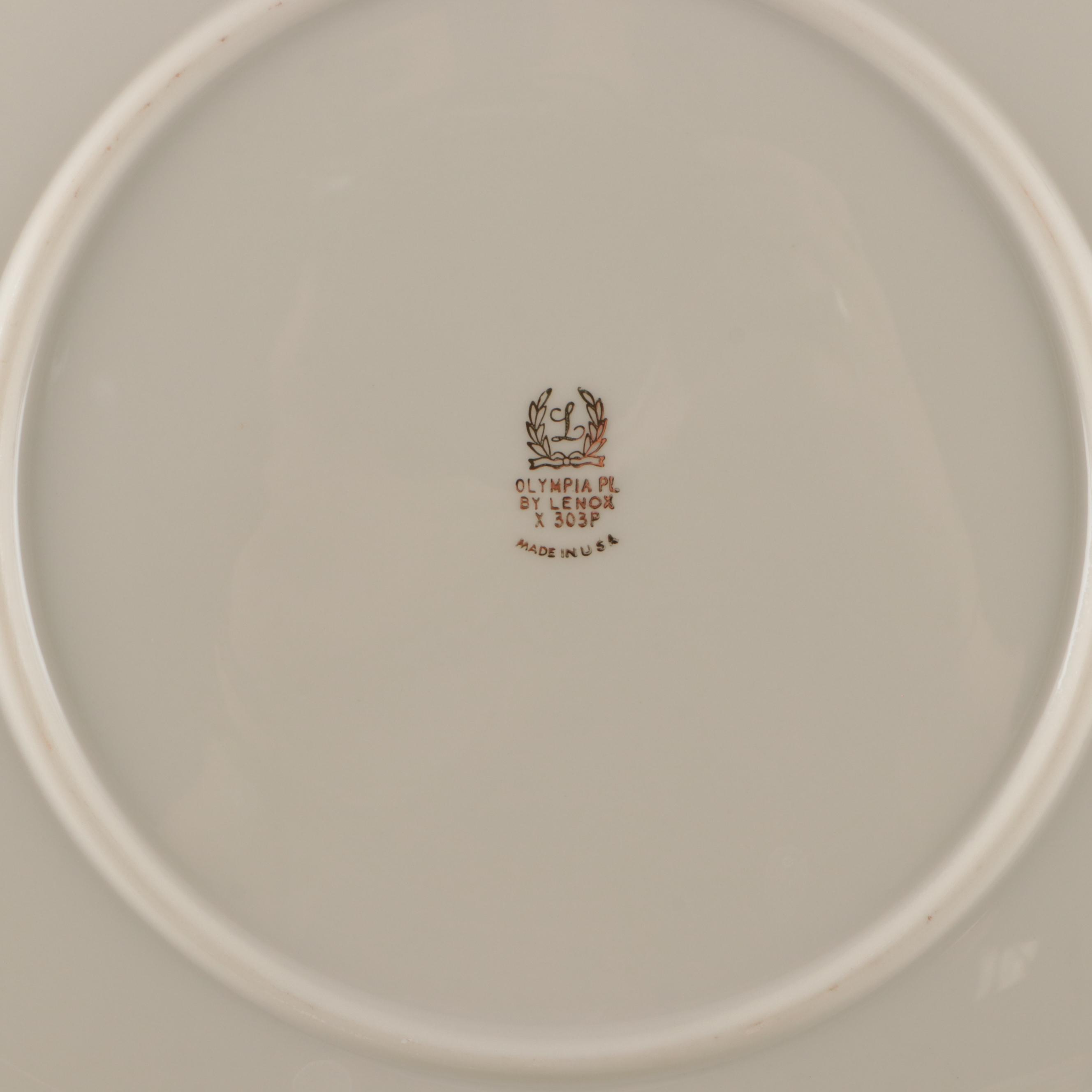 Lenox "Olympia Platinum" Porcelain Dinnerware. 1952-1982