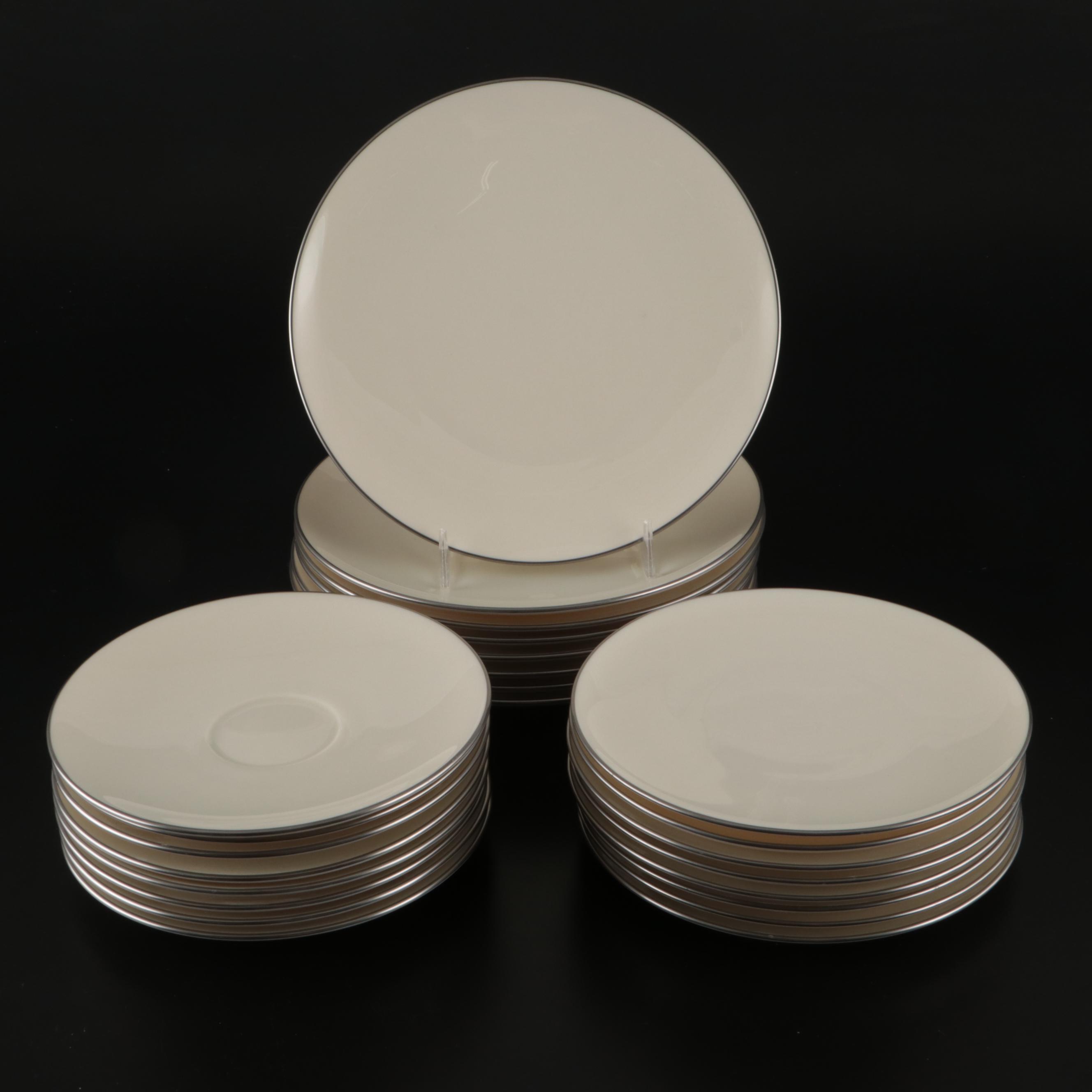 Lenox "Olympia Platinum" Porcelain Dinnerware. 1952-1982