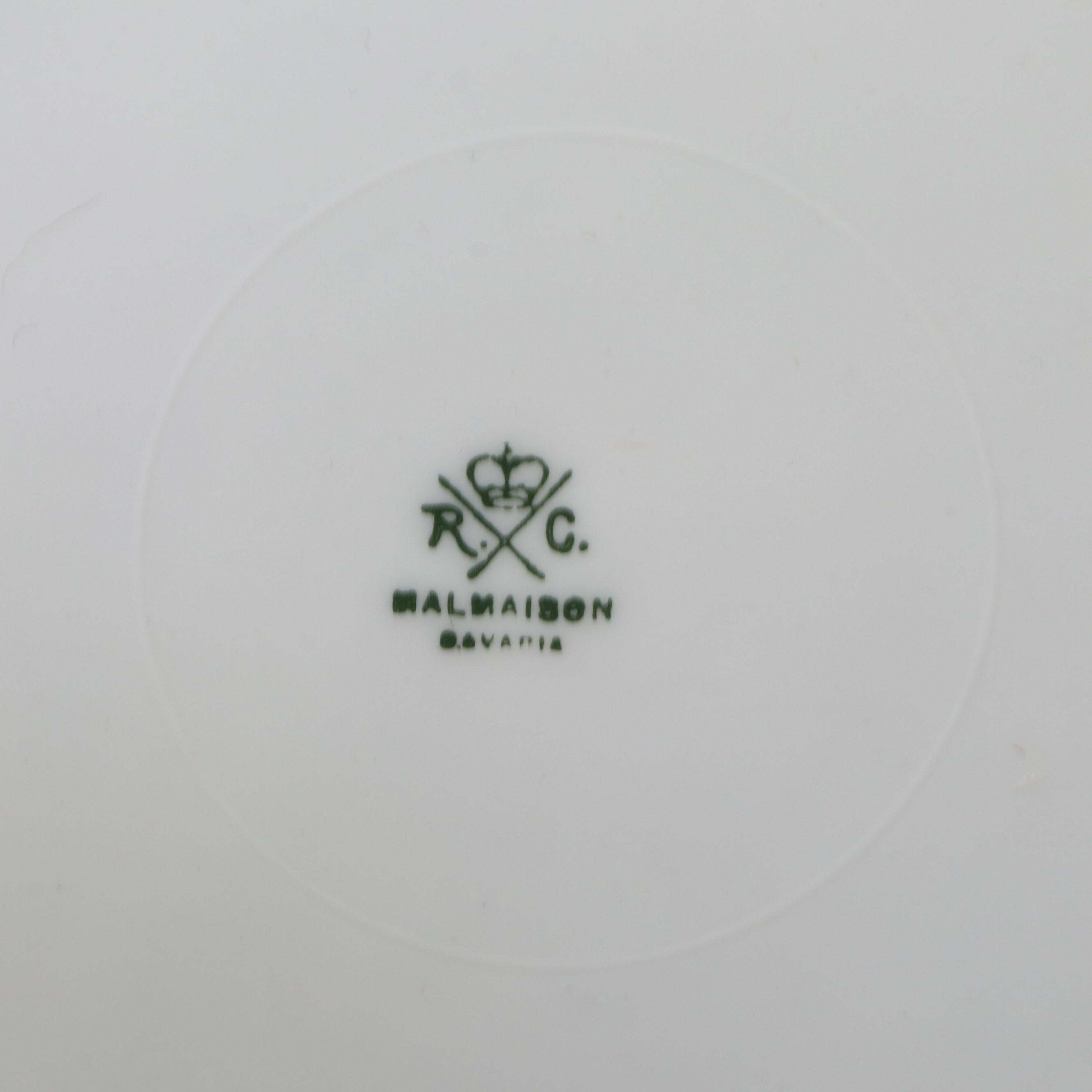 Rosenthal with Tirschenreuth and Other Rose Pattern Porcelain Plates