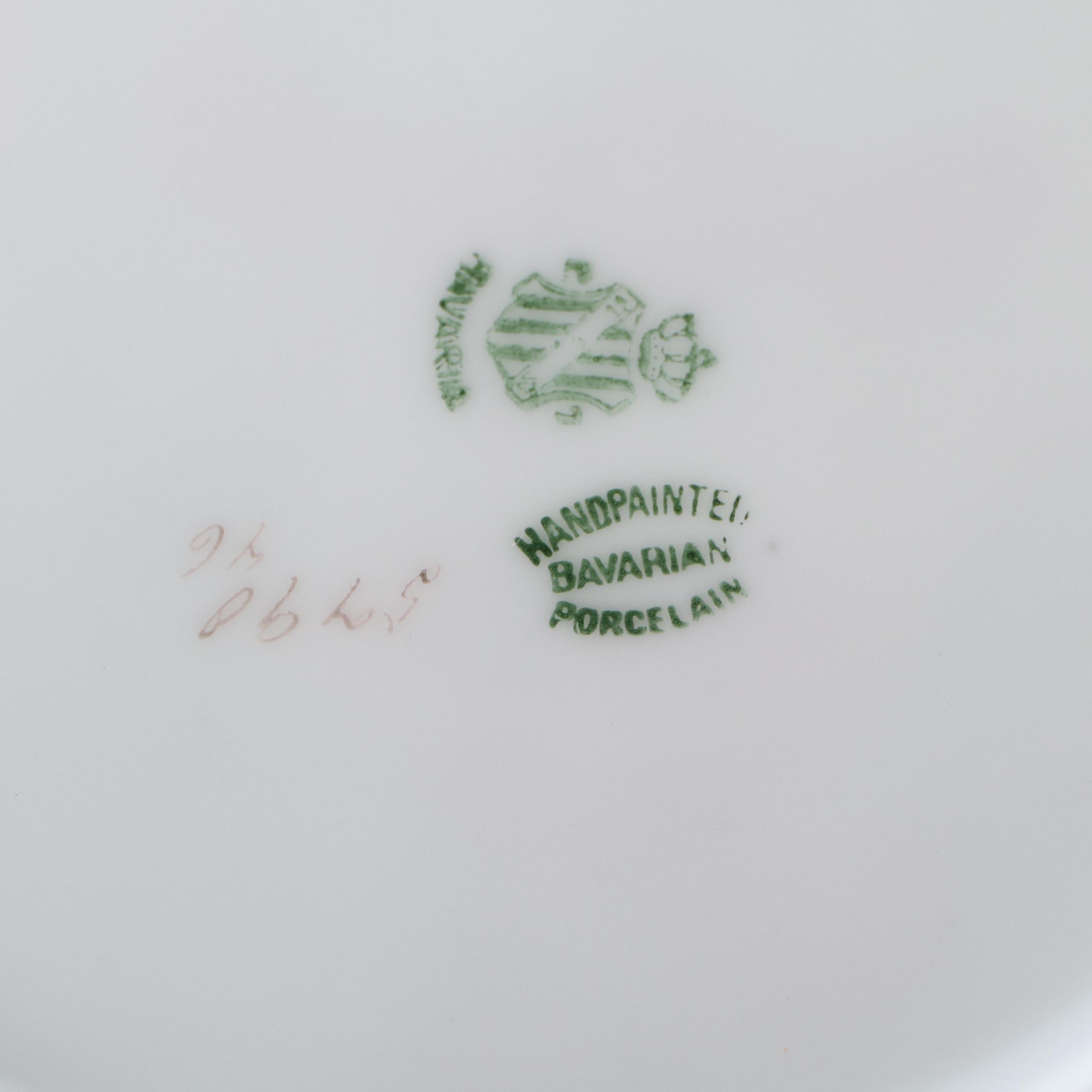 Rosenthal with Tirschenreuth and Other Rose Pattern Porcelain Plates