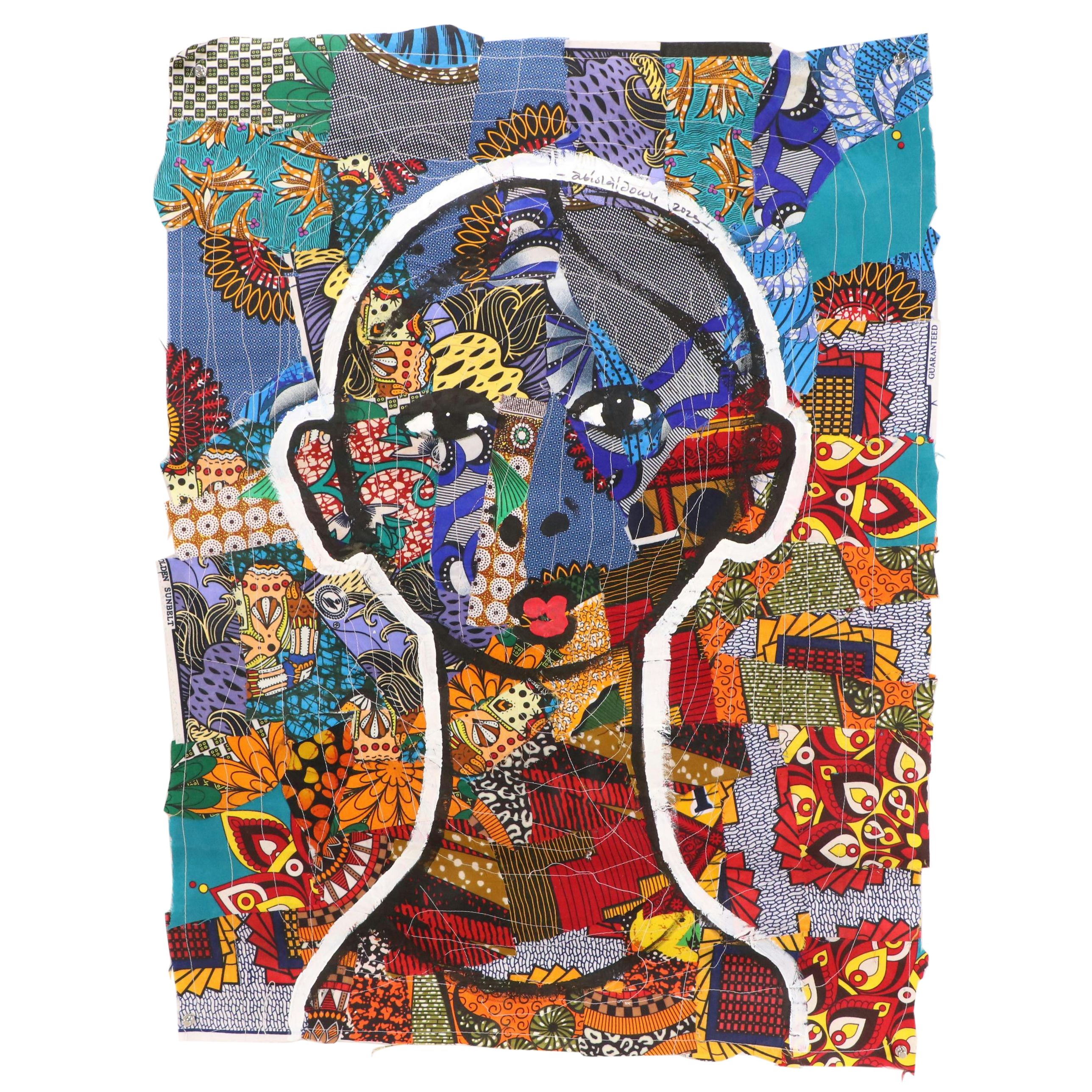 Abiola Idowu Stylized Portrait Collage "My Boy," 2025