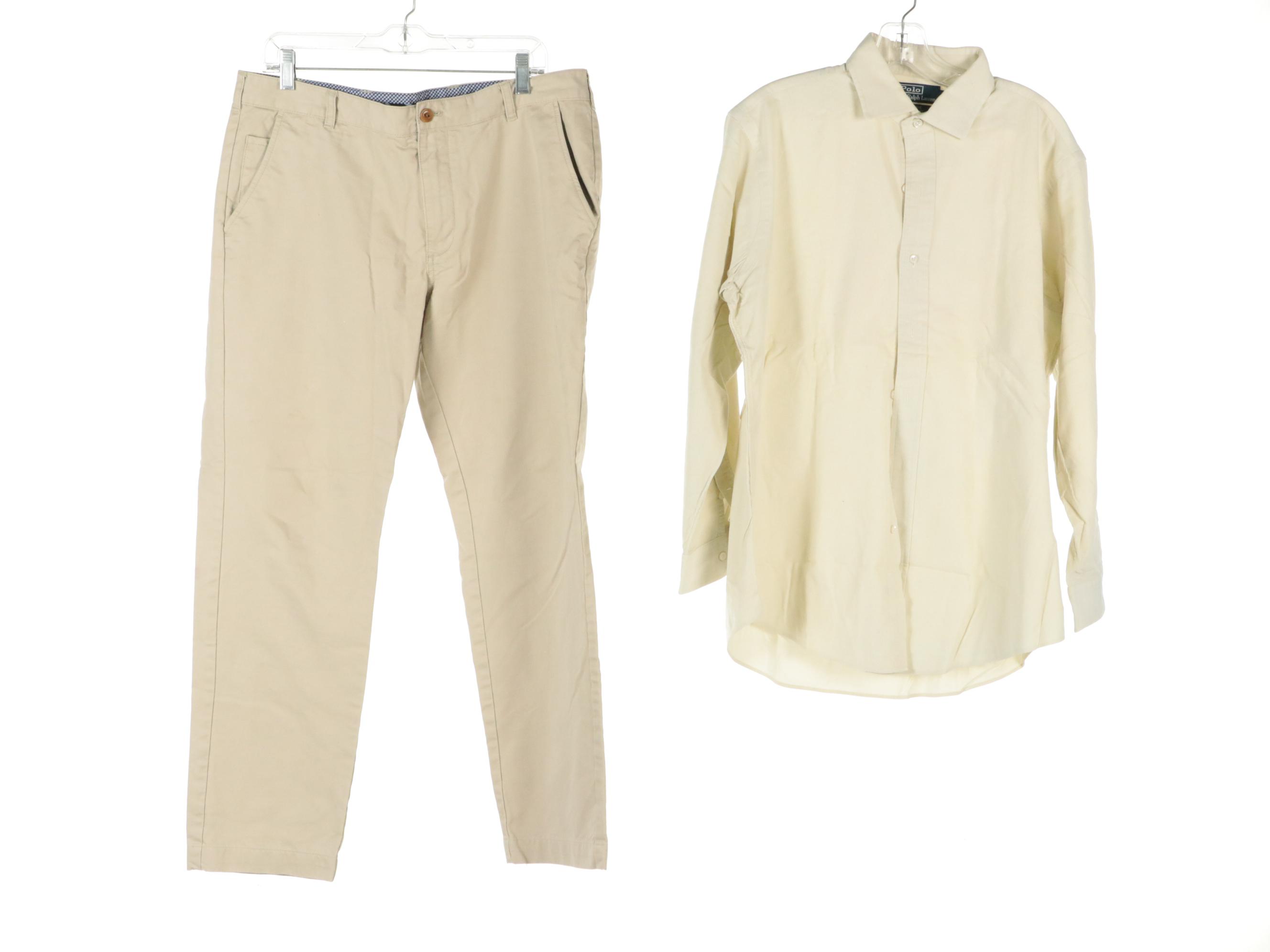 Men's Mantovani Studio Cashmere Sweater, Polo Ralph Lauren Pants and Top W/ More