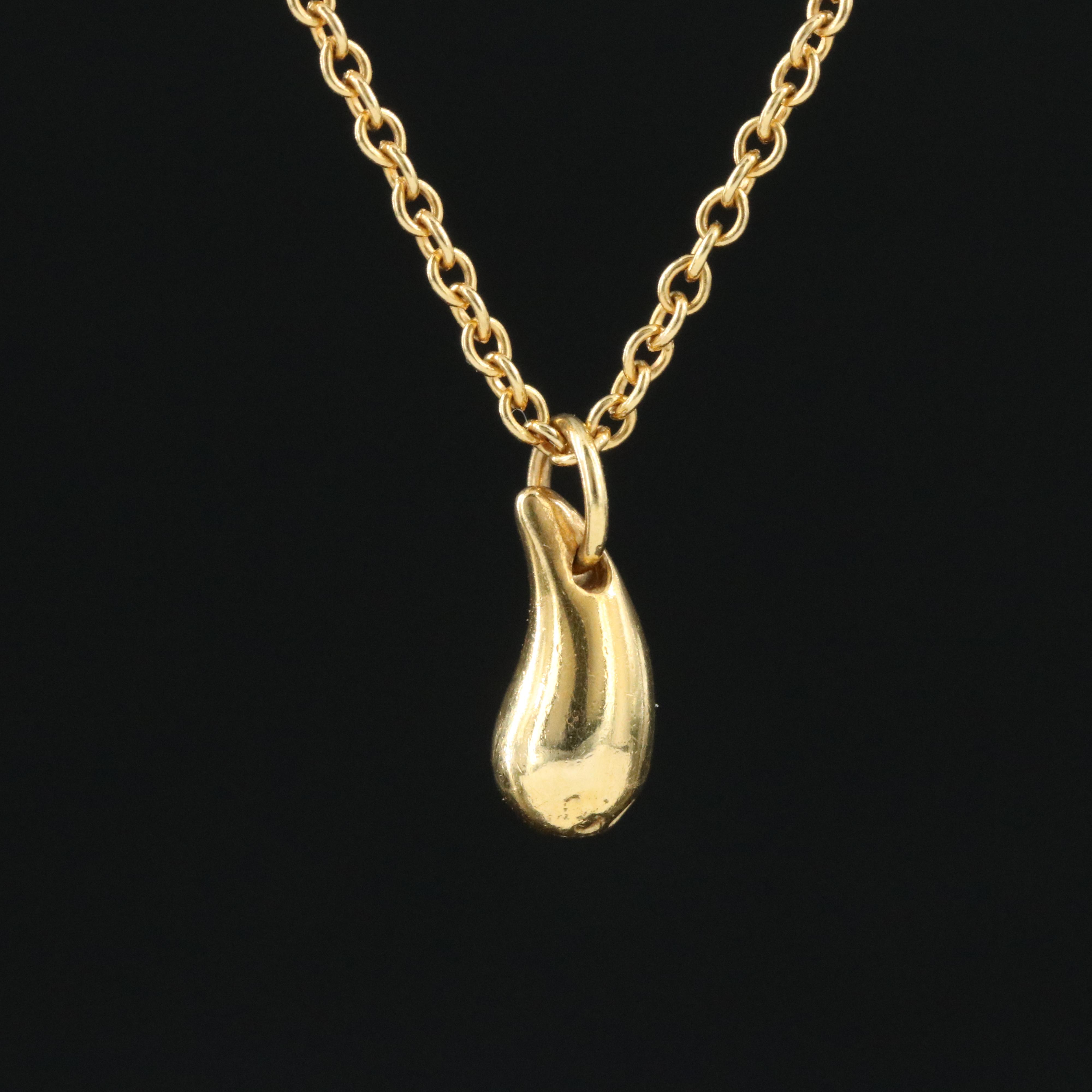Elsa Peretti for Tiffany & Co. 18K Teardrop Necklace