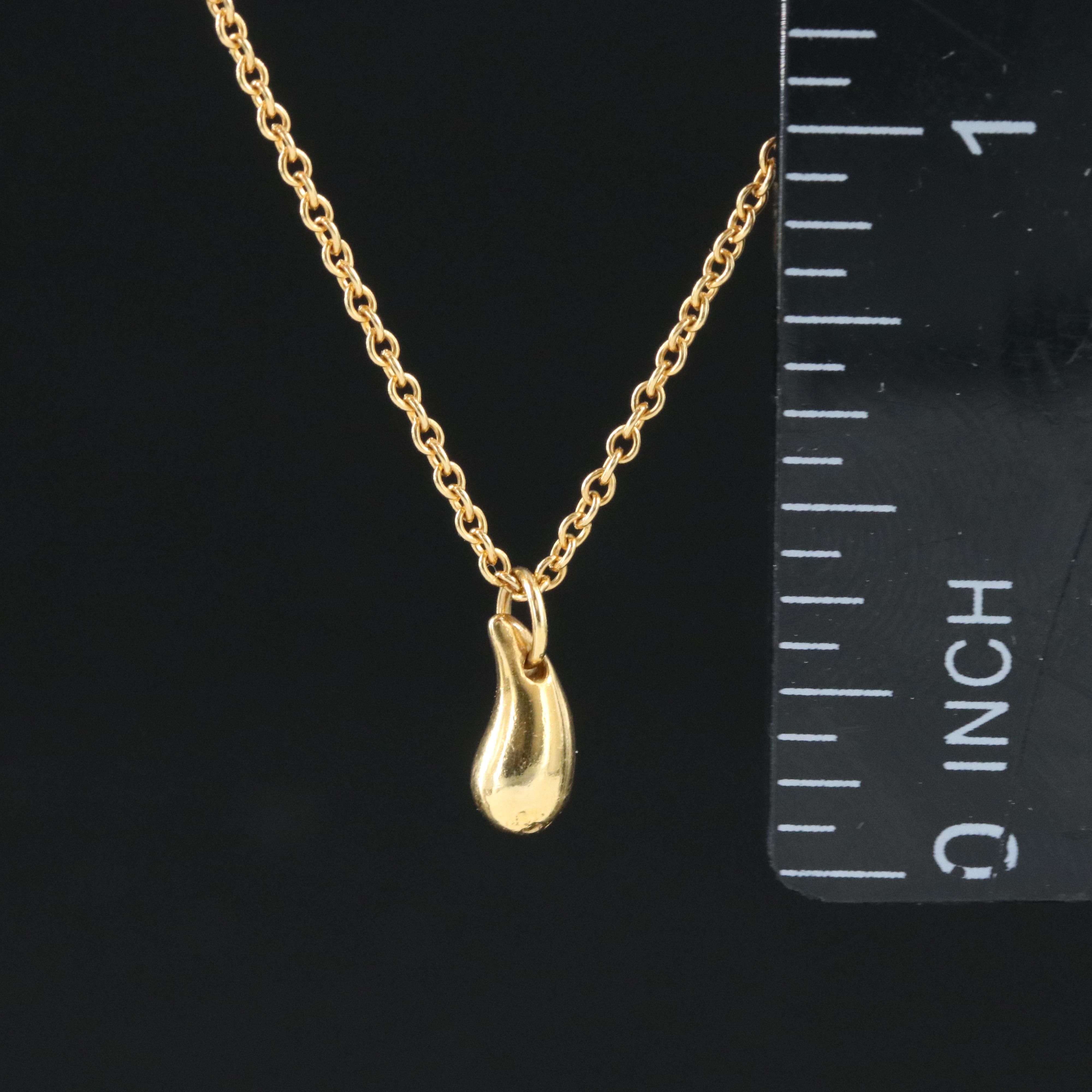 Elsa Peretti for Tiffany & Co. 18K Teardrop Necklace