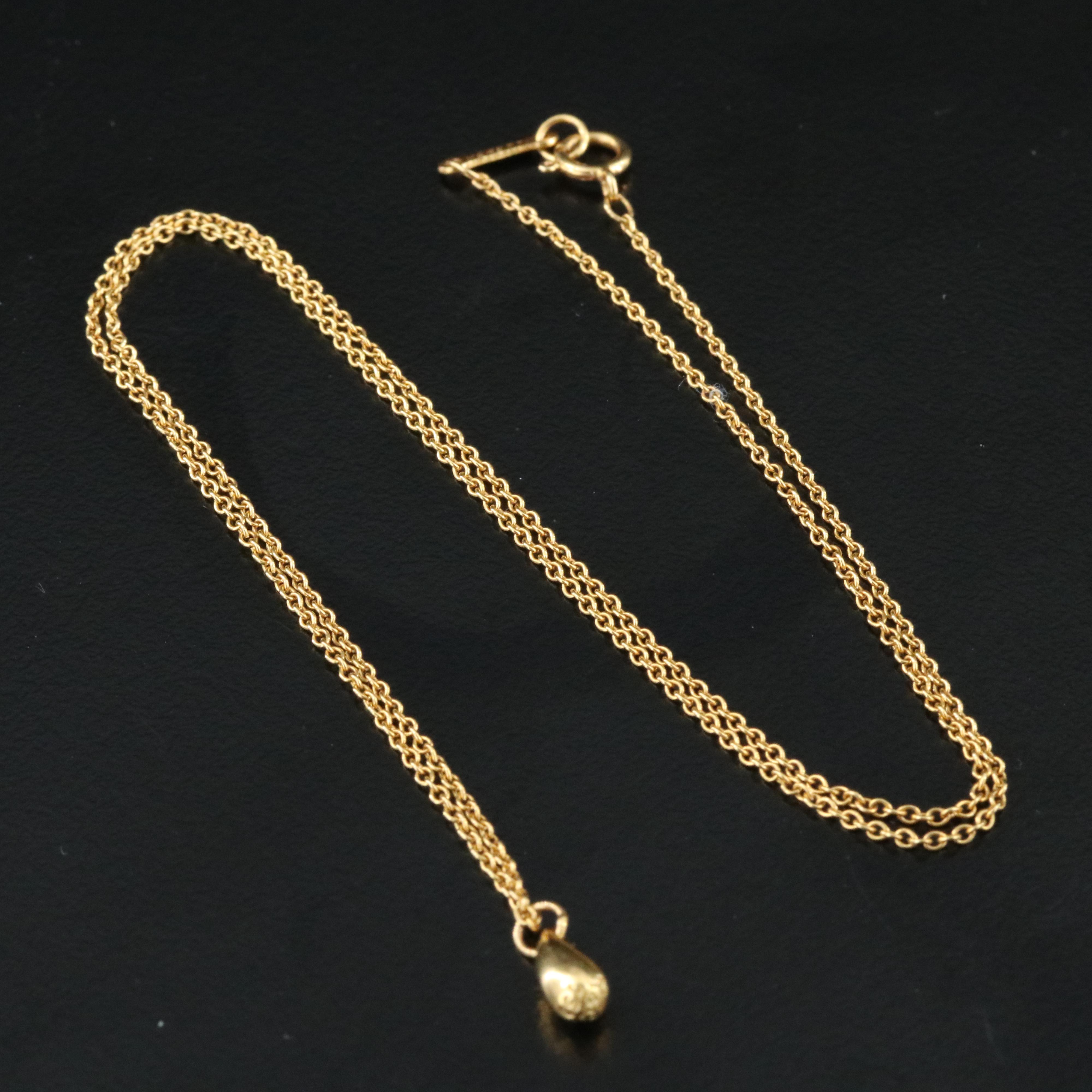 Elsa Peretti for Tiffany & Co. 18K Teardrop Necklace