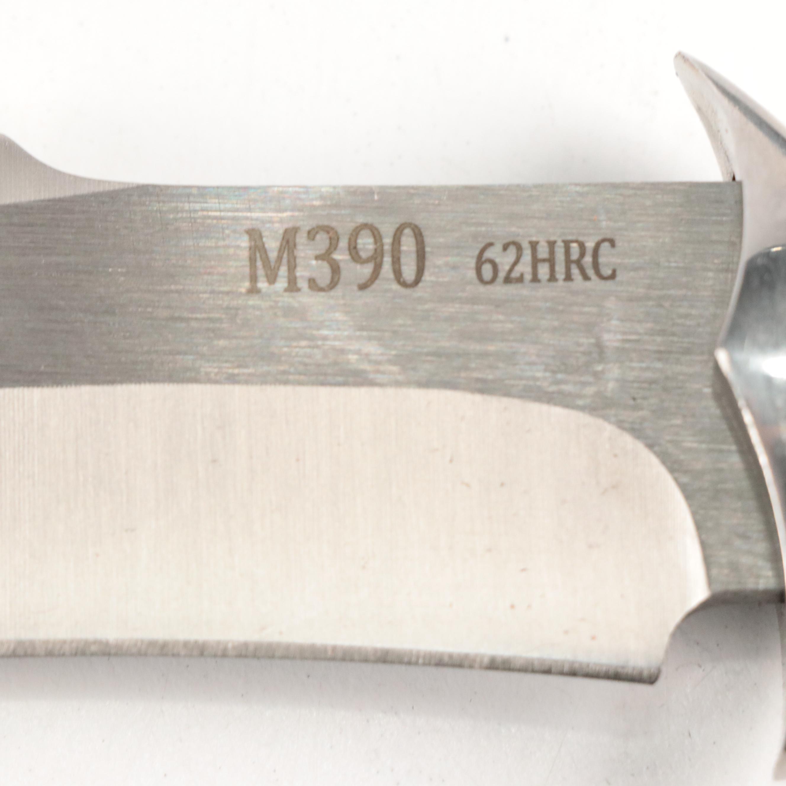 Wooden Handled Fixed Blade Knives and Folding Knife in Scabbards