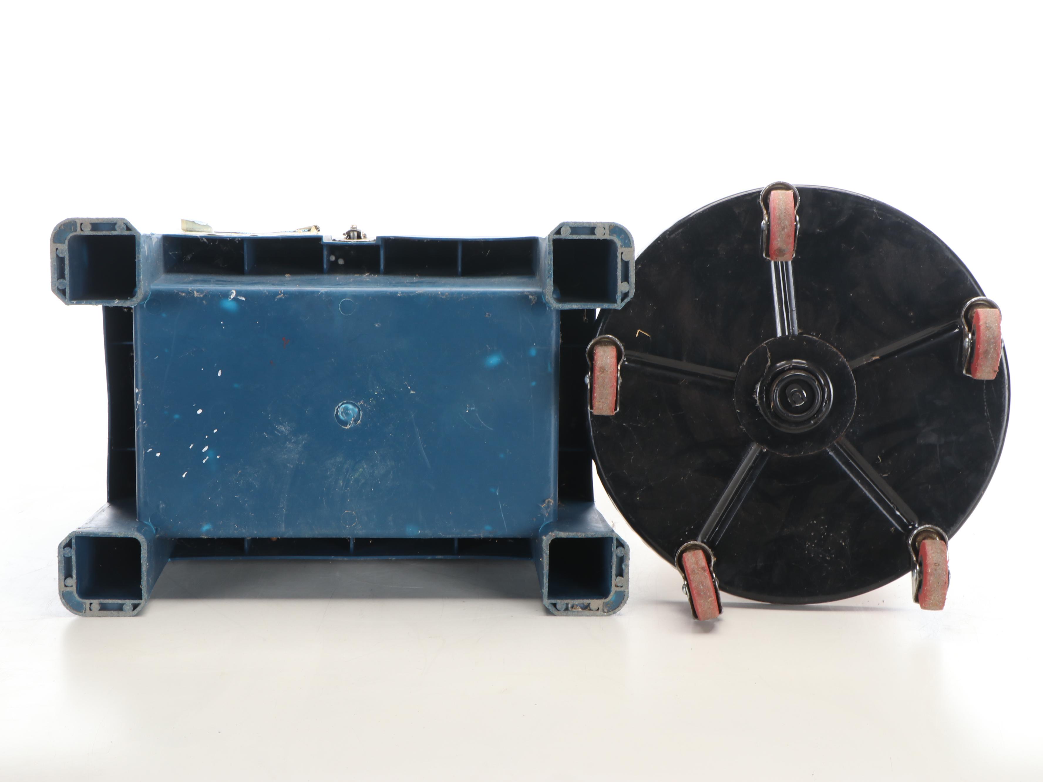 Shop Stool on Casters with Shop Light and Craftsman Engine Analyzer