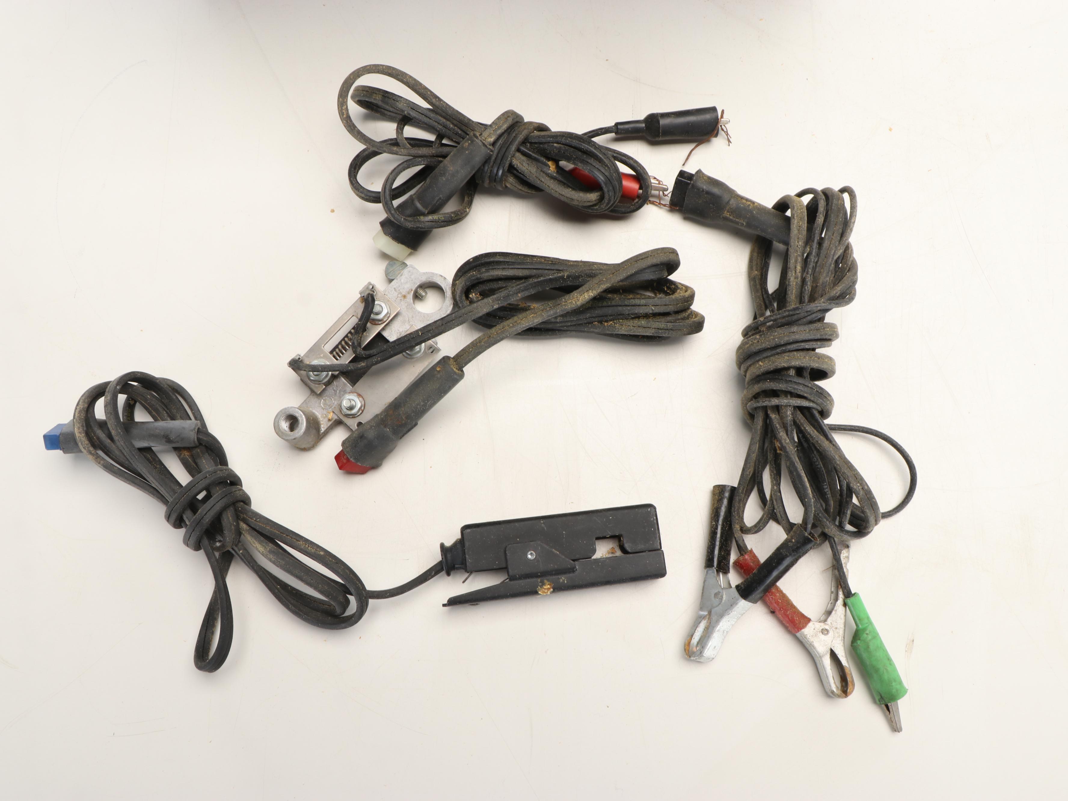 Shop Stool on Casters with Shop Light and Craftsman Engine Analyzer