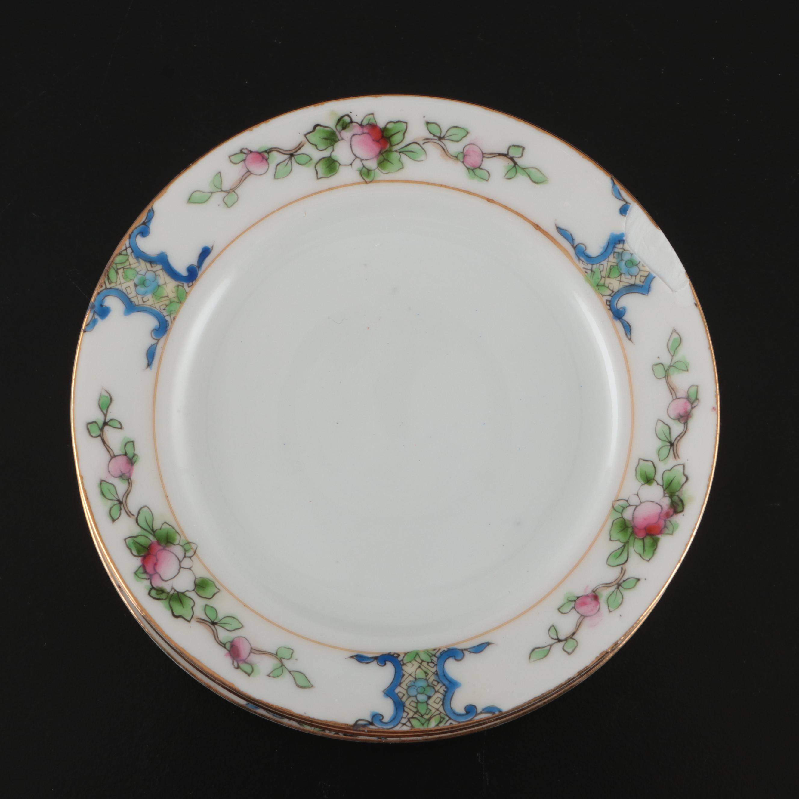 Hall's "Rose Parade" Casserole Dish and Child's Partial Tea Set