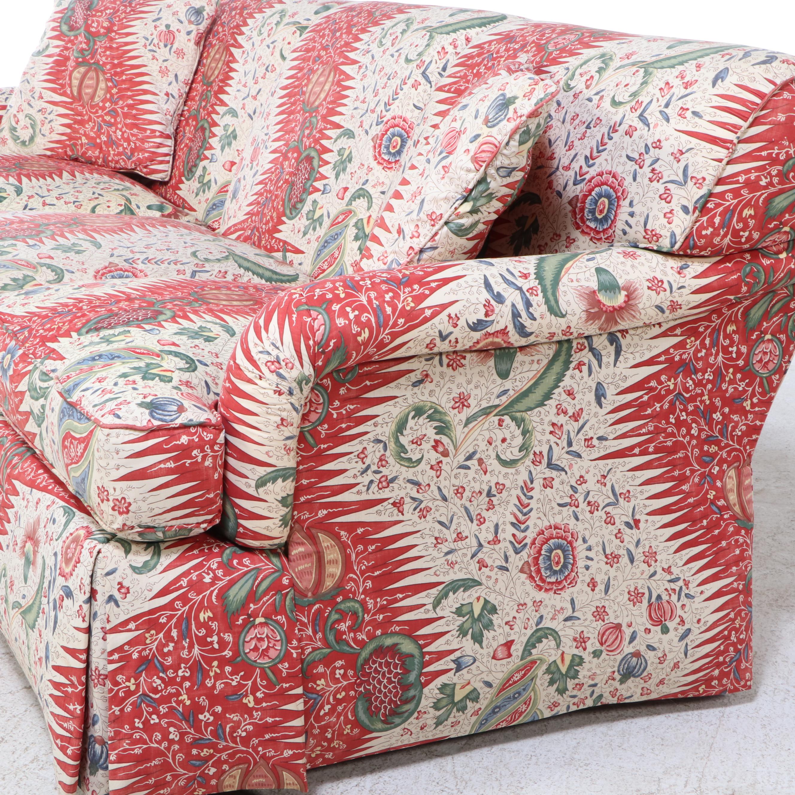 Sherrill Custom-Upholstered English Roll-Arm Sofa