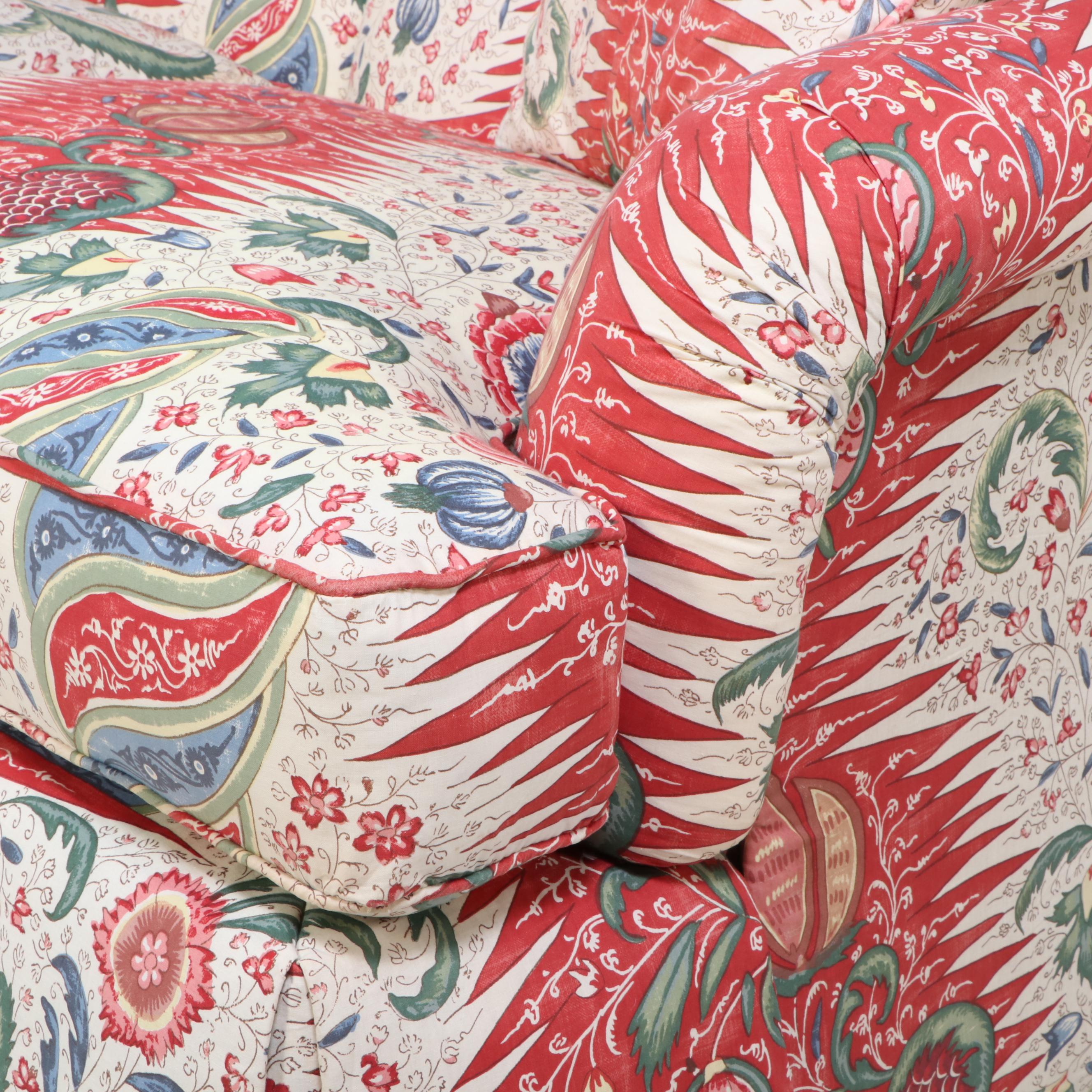 Sherrill Custom-Upholstered English Roll-Arm Sofa