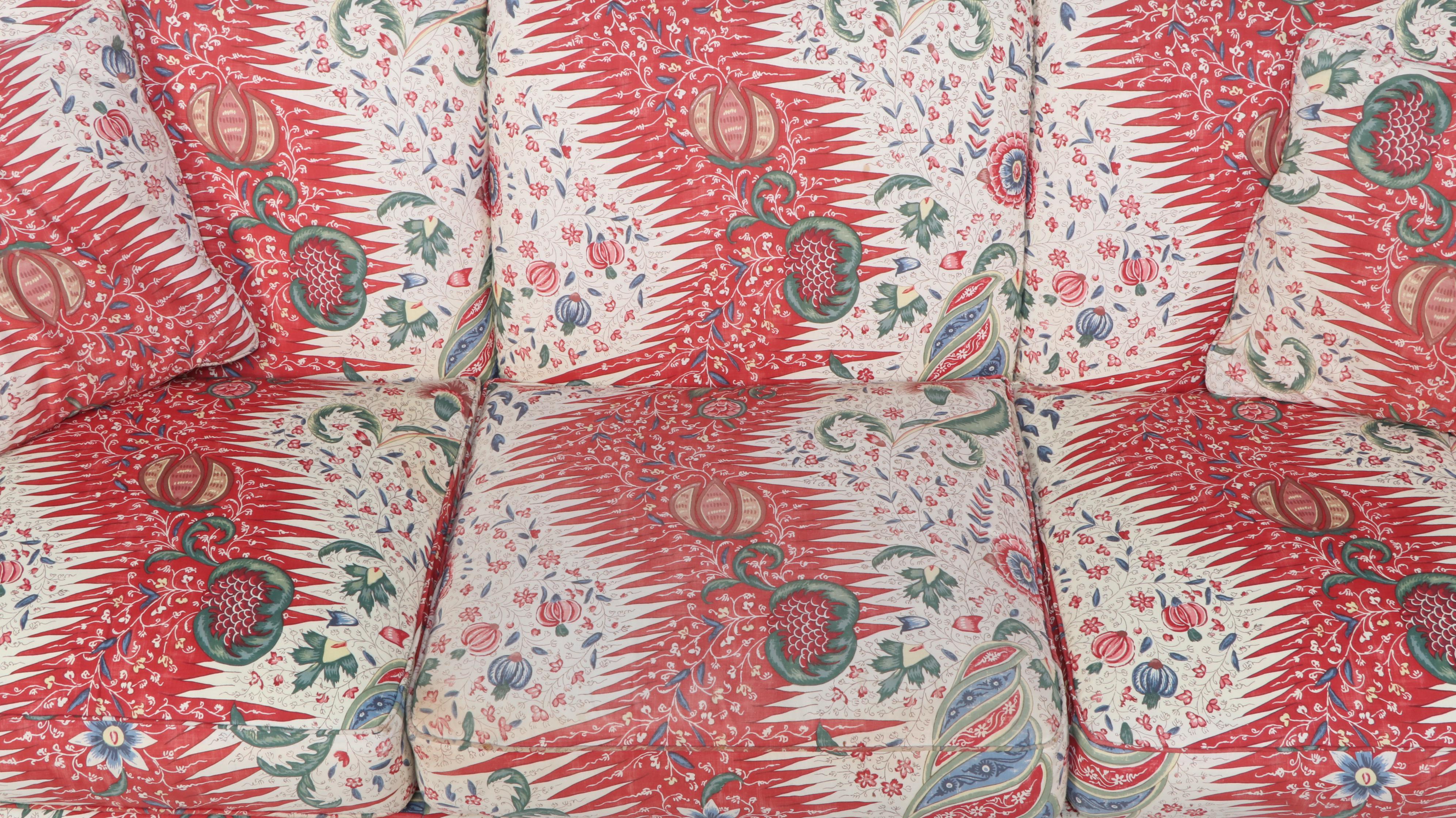 Sherrill Custom-Upholstered English Roll-Arm Sofa