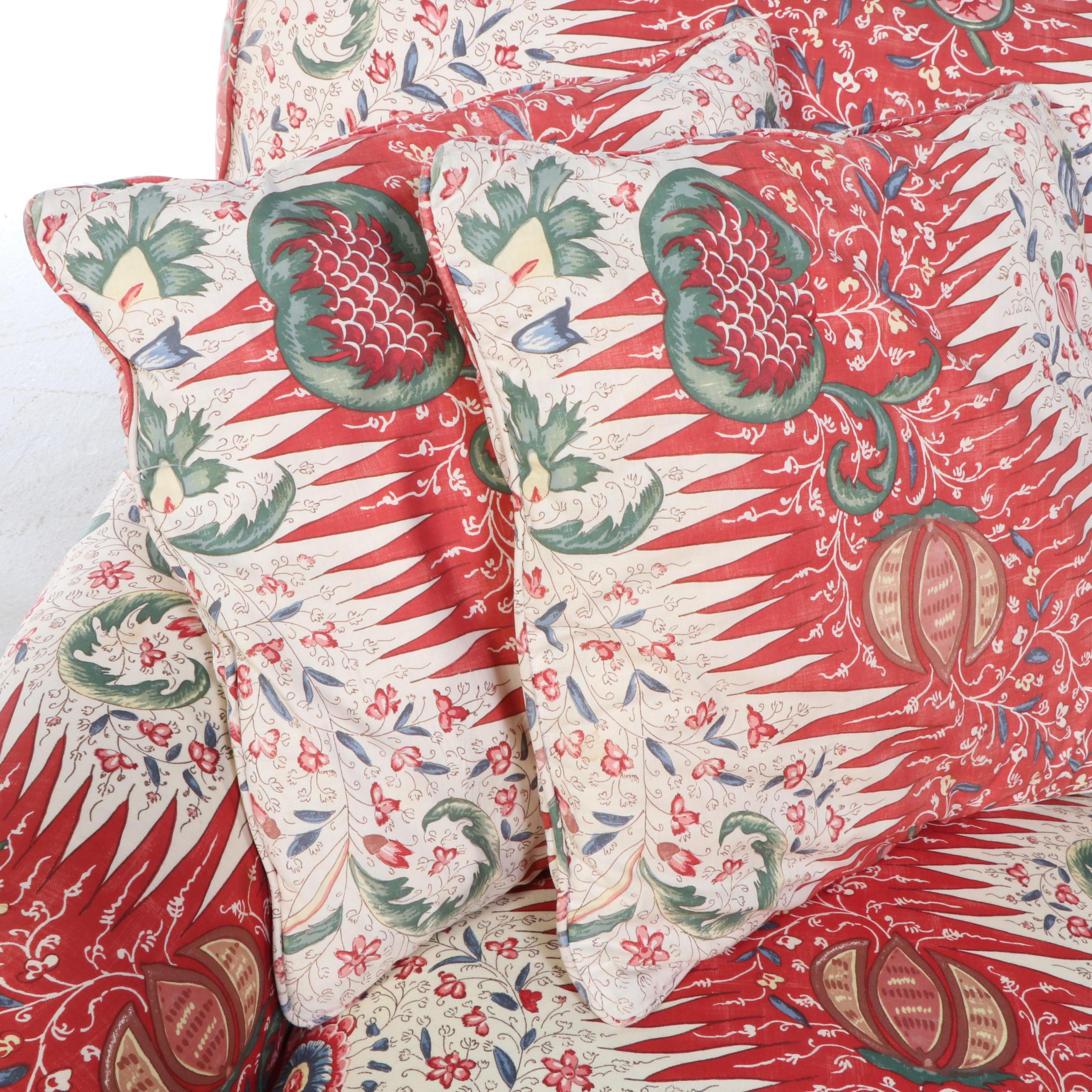 Sherrill Custom-Upholstered English Roll-Arm Sofa