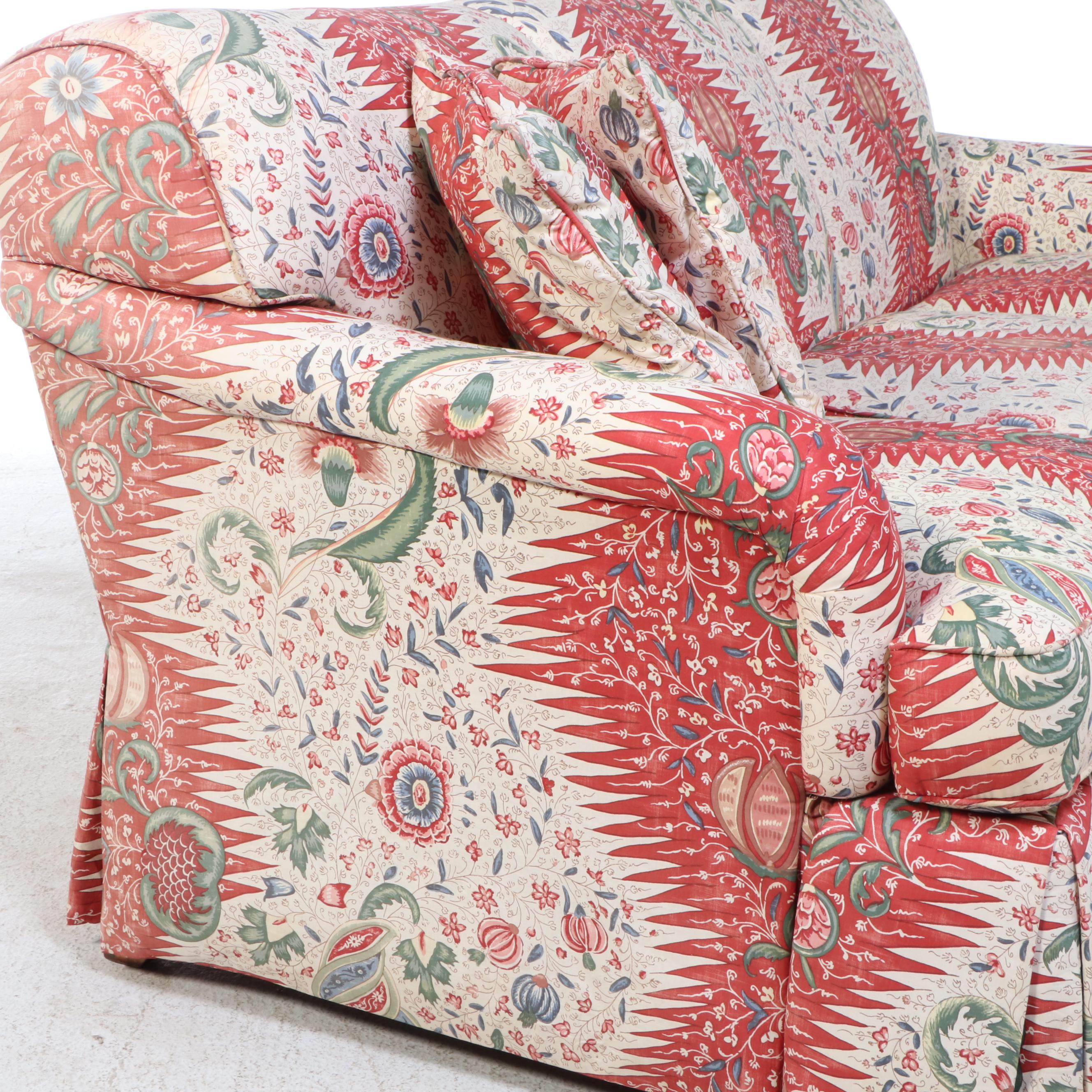 Sherrill Custom-Upholstered English Roll-Arm Sofa