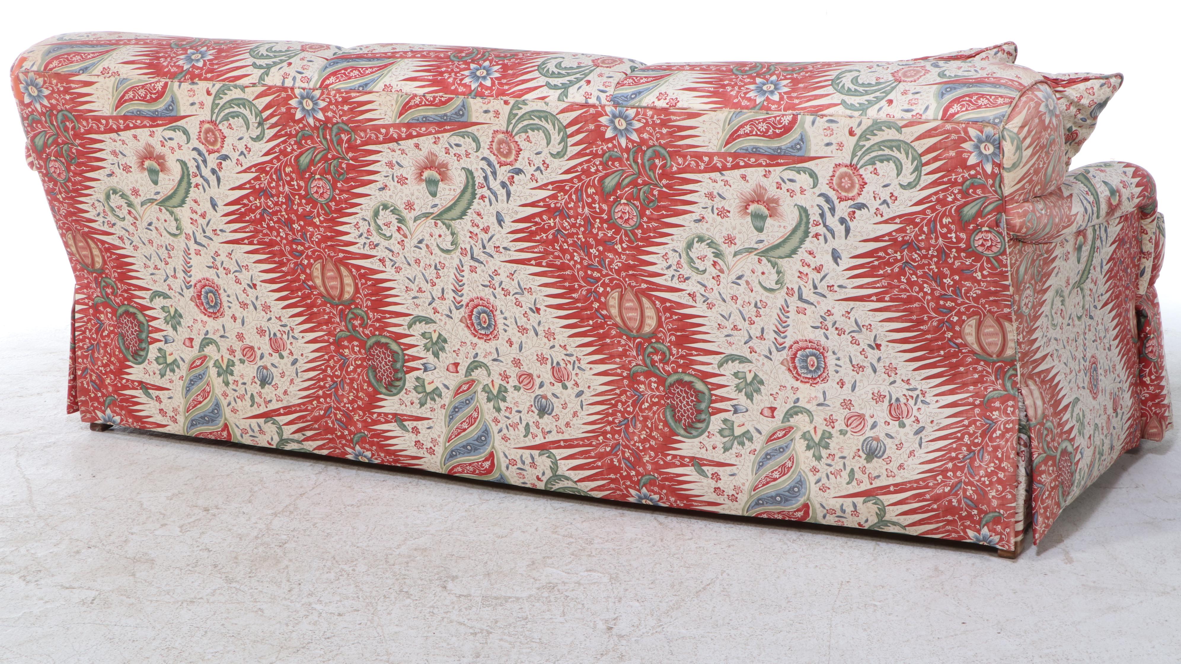 Sherrill Custom-Upholstered English Roll-Arm Sofa