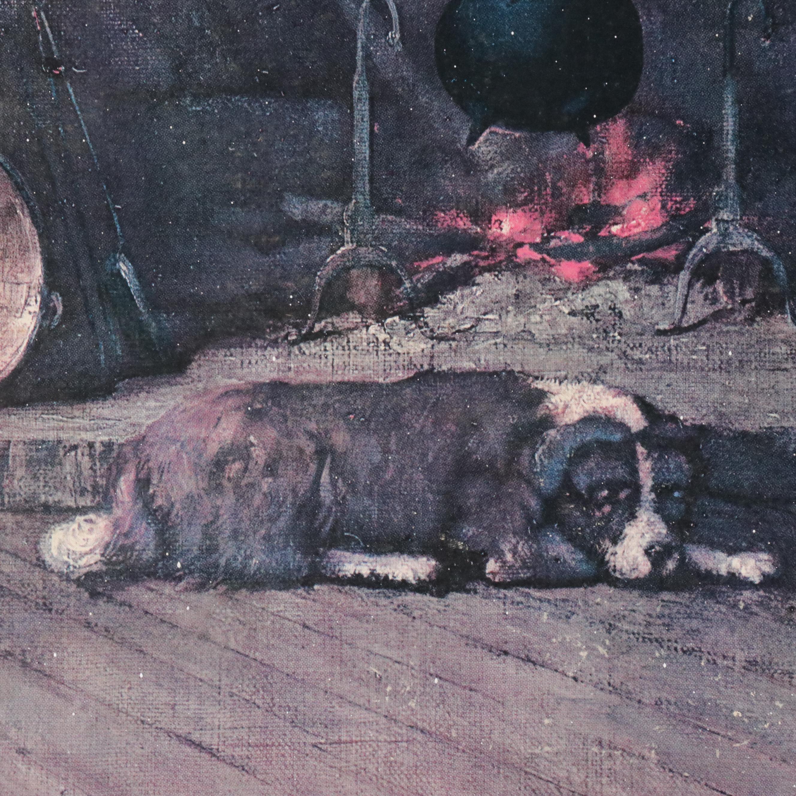 Offset Lithograph After W. H. Lippincott "Solid Comfort"