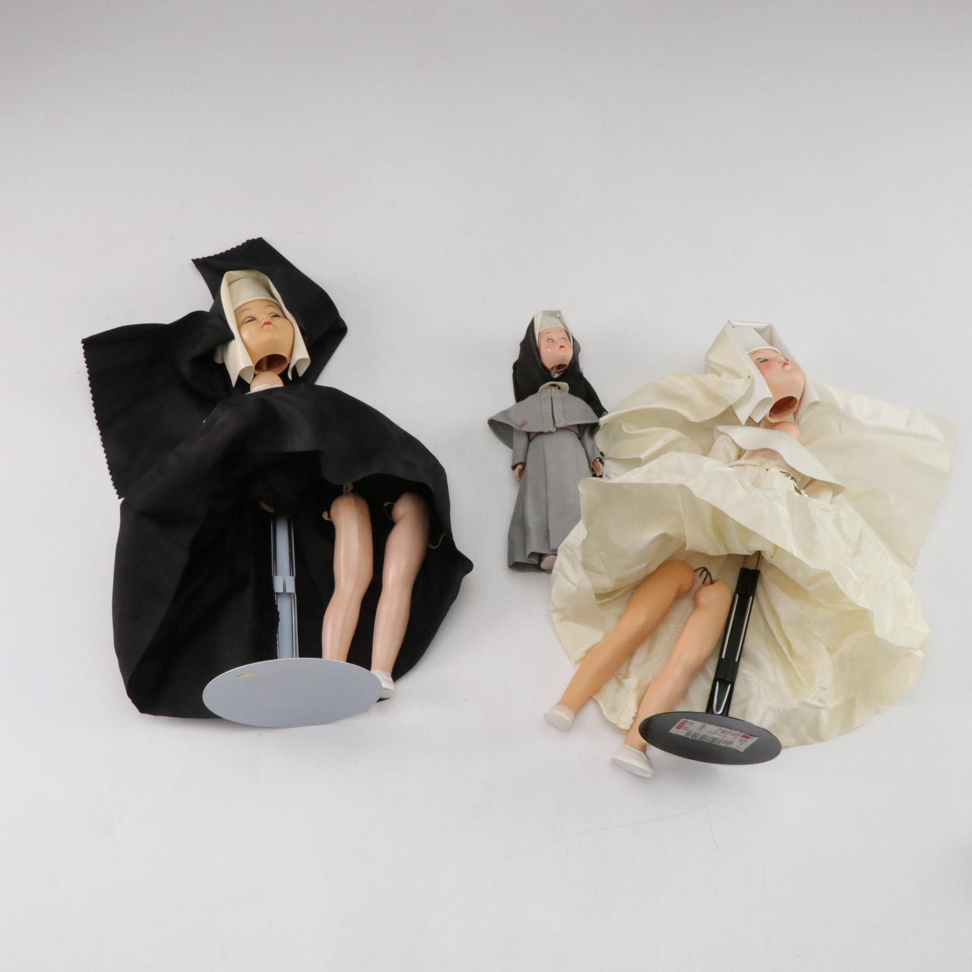 Nun Dolls & Music Box, Mid-20th Century
