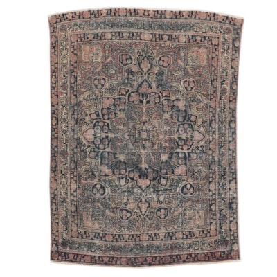 4'1 x 5'7 Hand-Knotted Persian Tabriz Style Area Rug 4'1 x 5'7 Hand-Knotted Persian Tabriz Style Area Rug