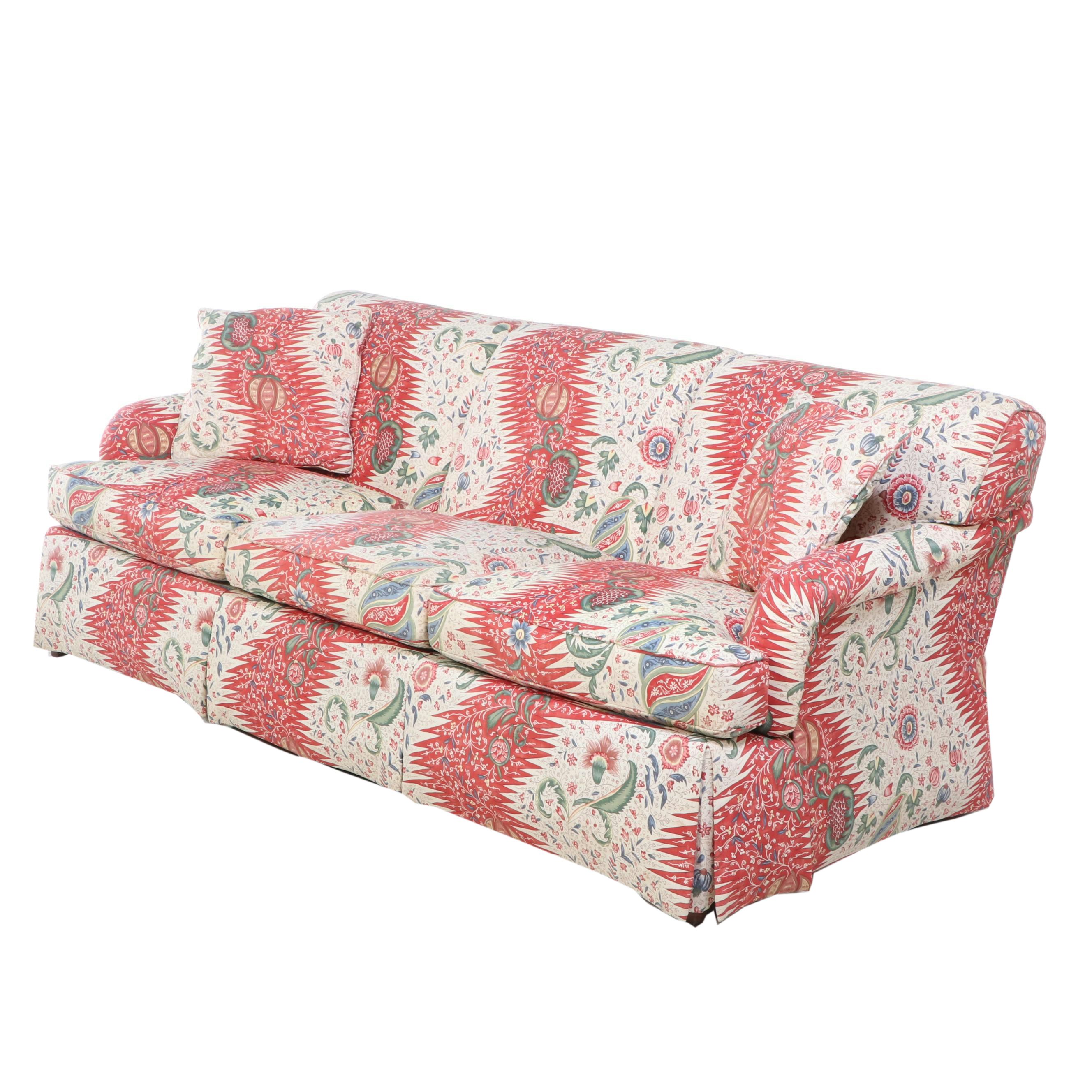 Sherrill Custom-Upholstered English Roll-Arm Sofa