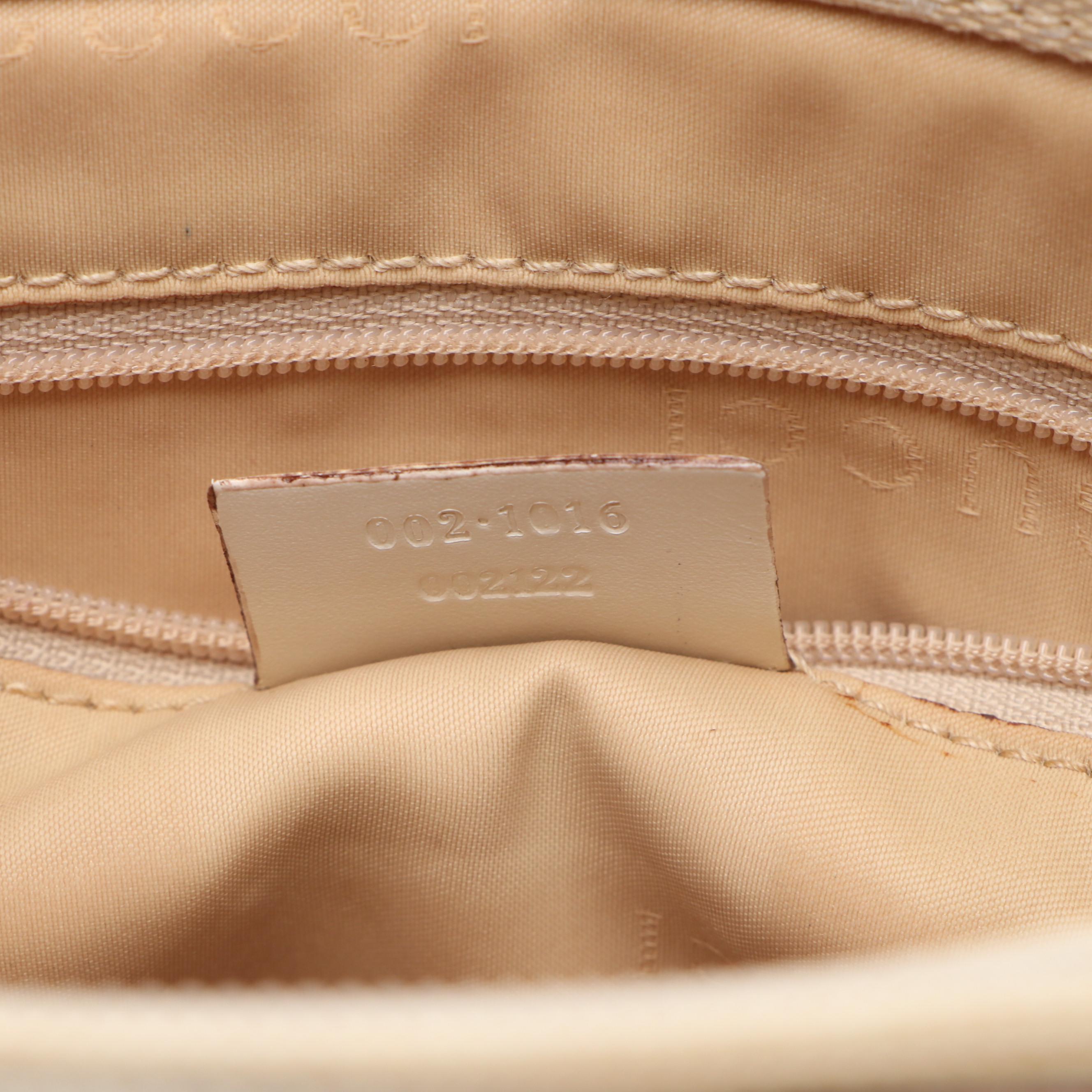 Gucci Bamboo Two-Way Satchel in GG Canvas