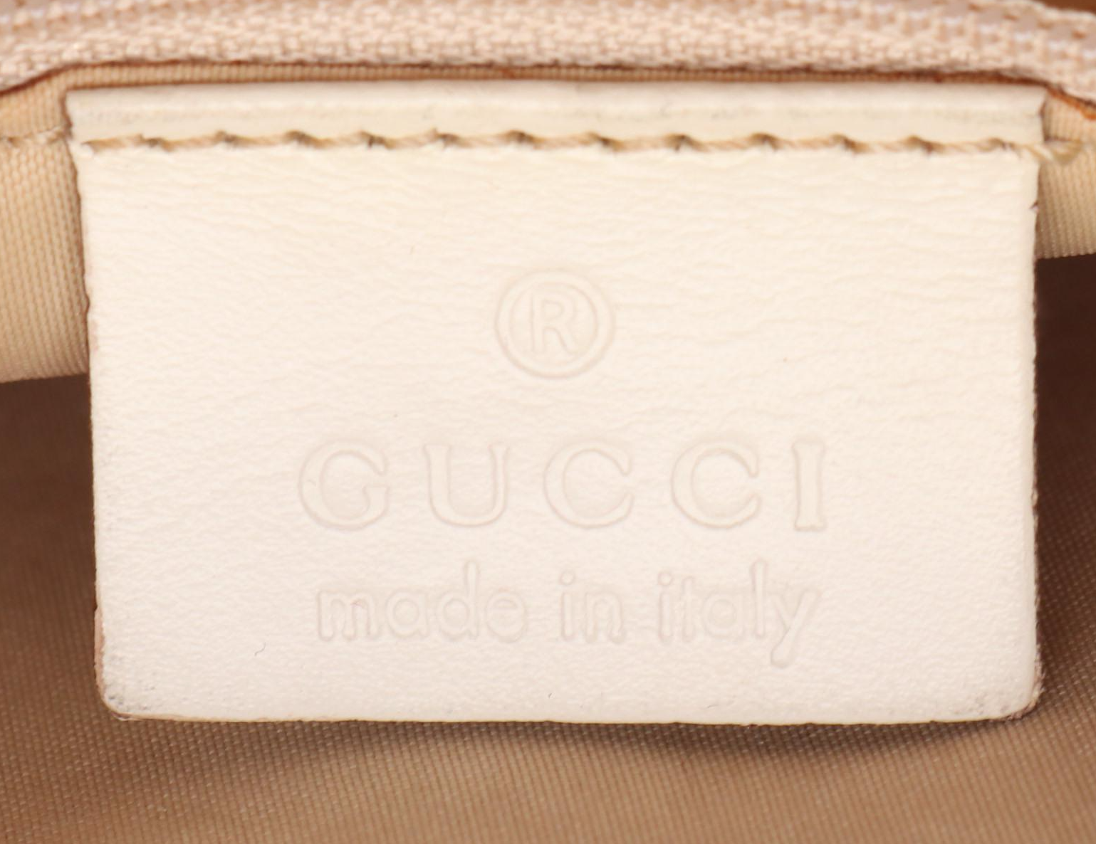 Gucci Bamboo Two-Way Satchel in GG Canvas