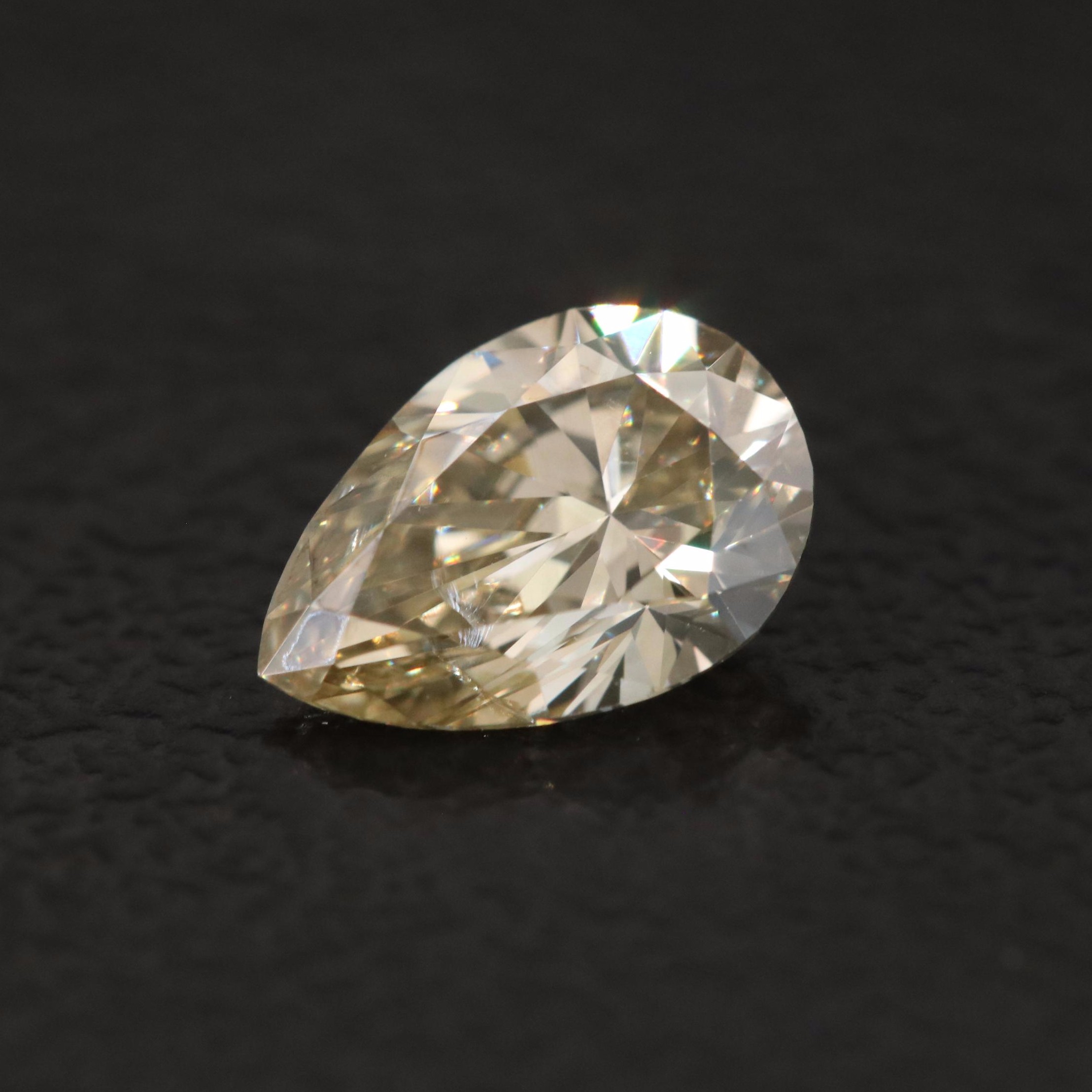 Loose 0.52 CT Fancy Yellow Diamond