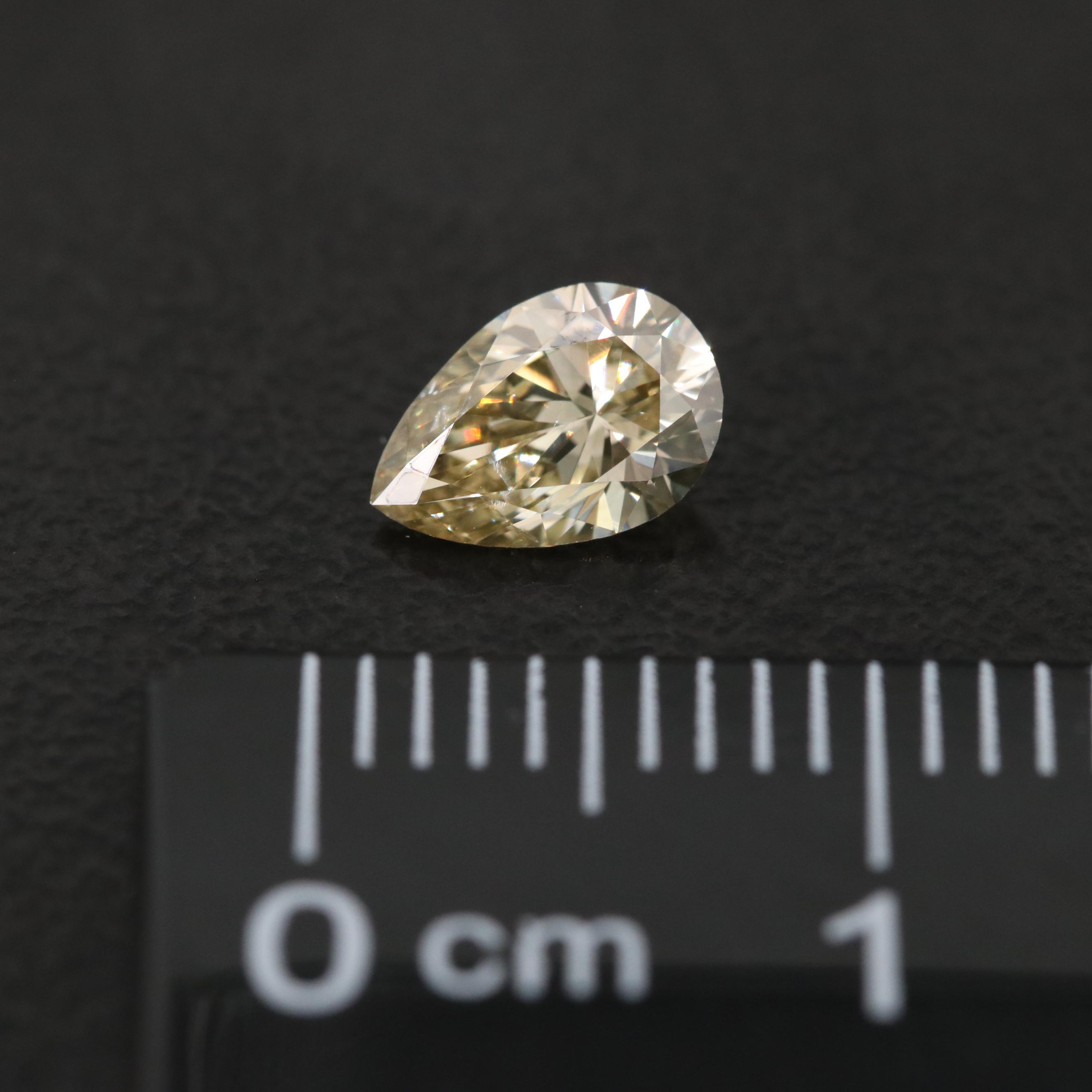 Loose 0.52 CT Fancy Yellow Diamond