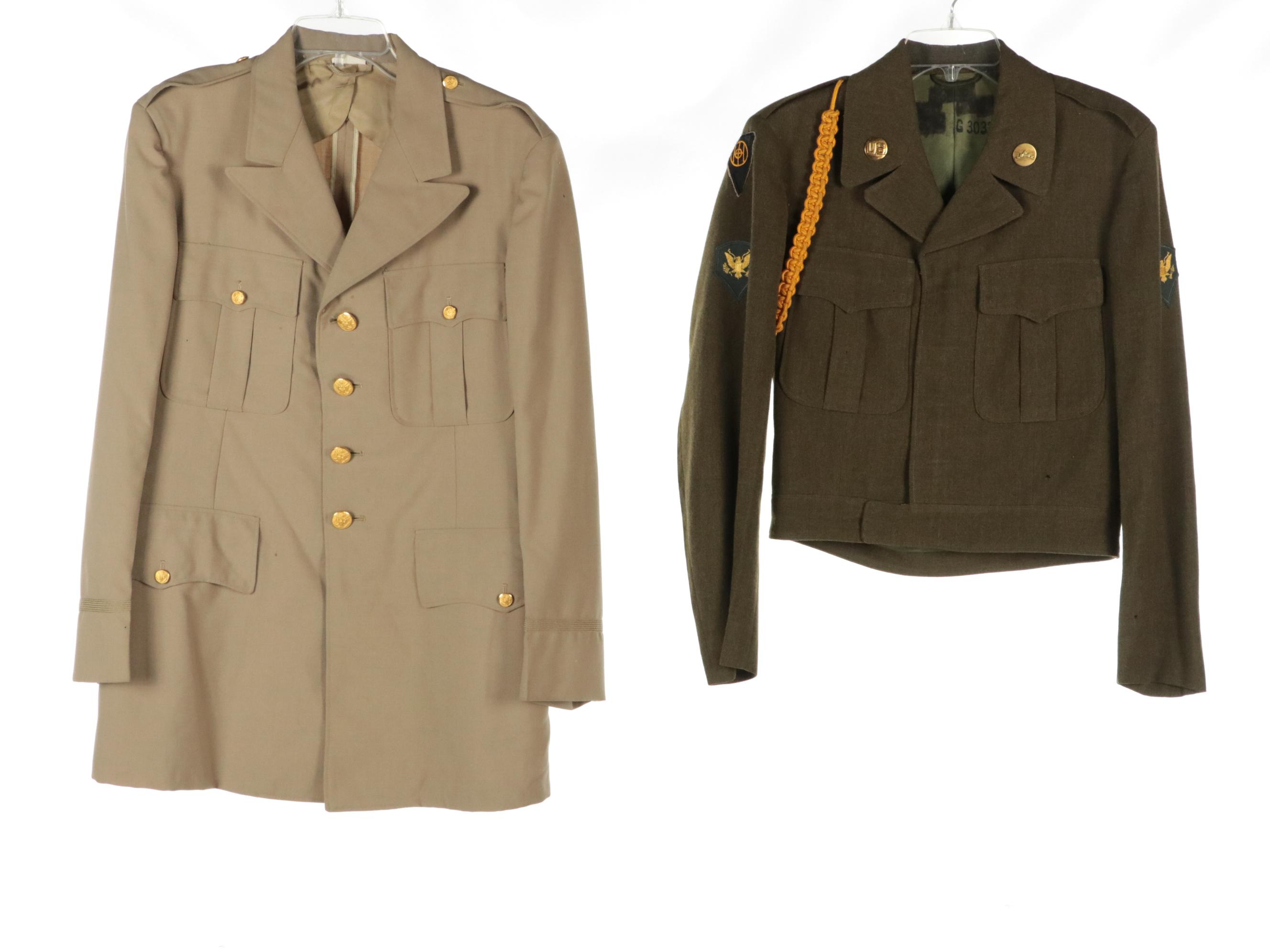 WWII Era and Post WWII Era US Army Service Uniforms