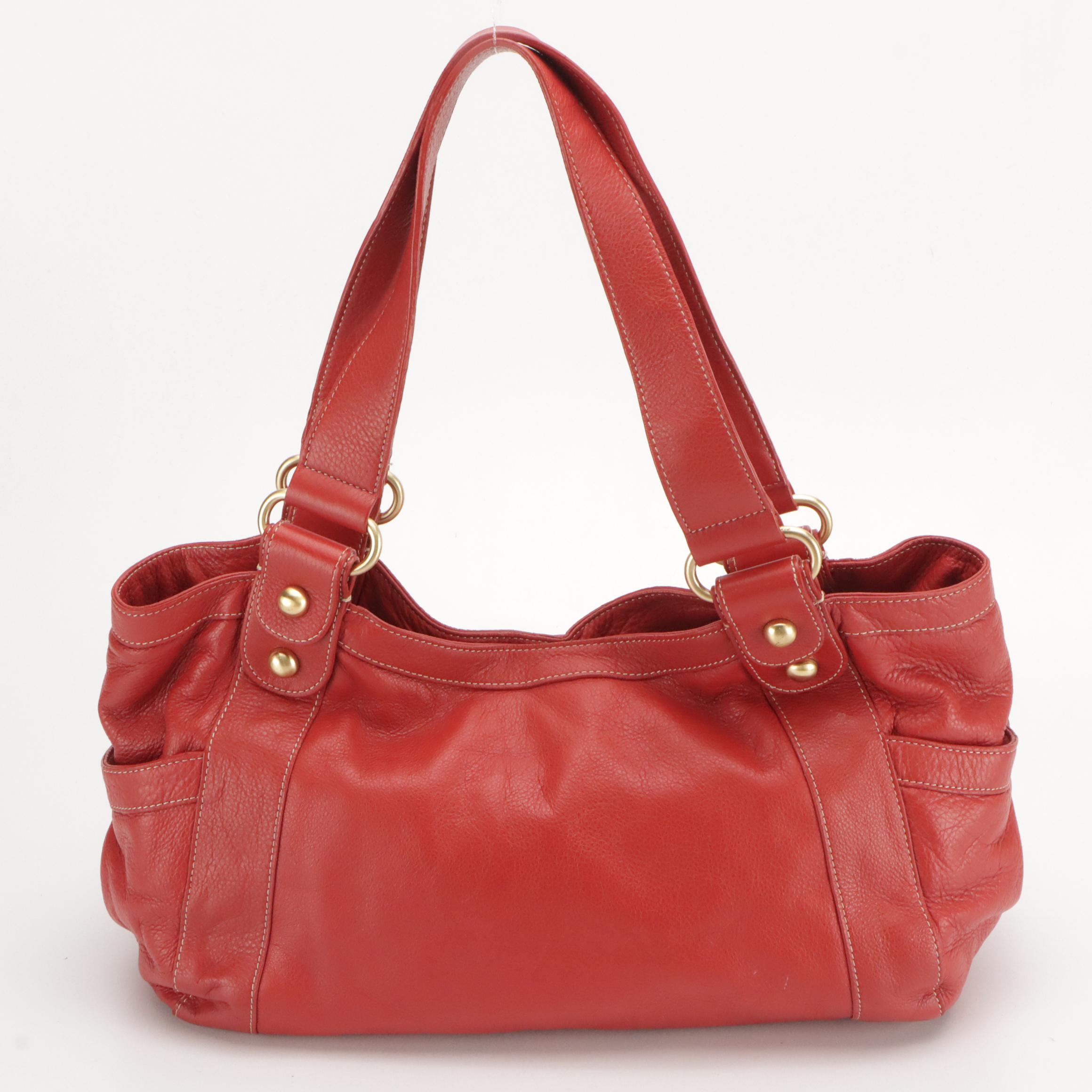 Barr + Barr Red Leather Shoulder Bag, BCBG Studded Leather 2Way Bag, and More