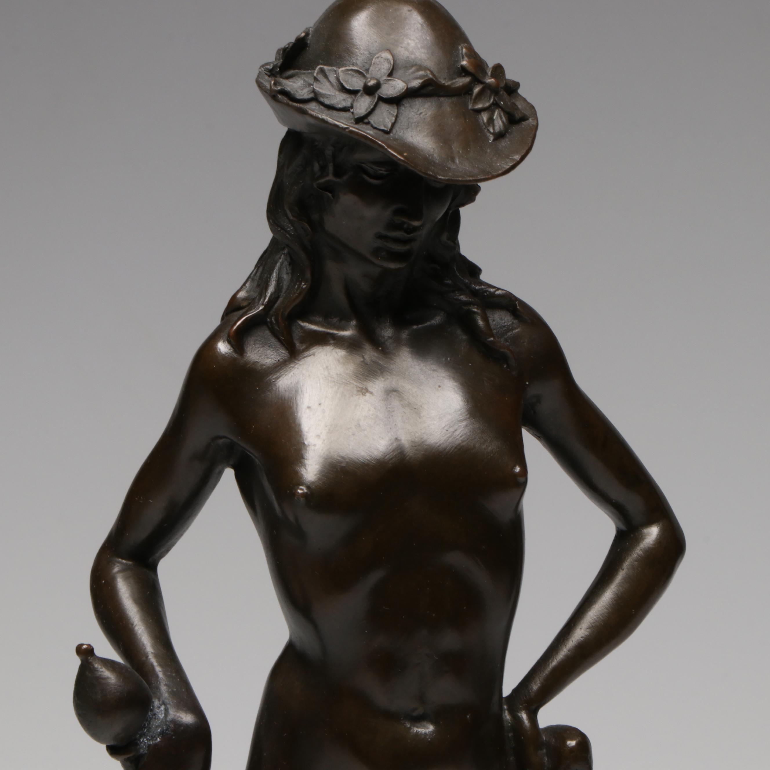 After Donatello "David" Bronze Sculpture