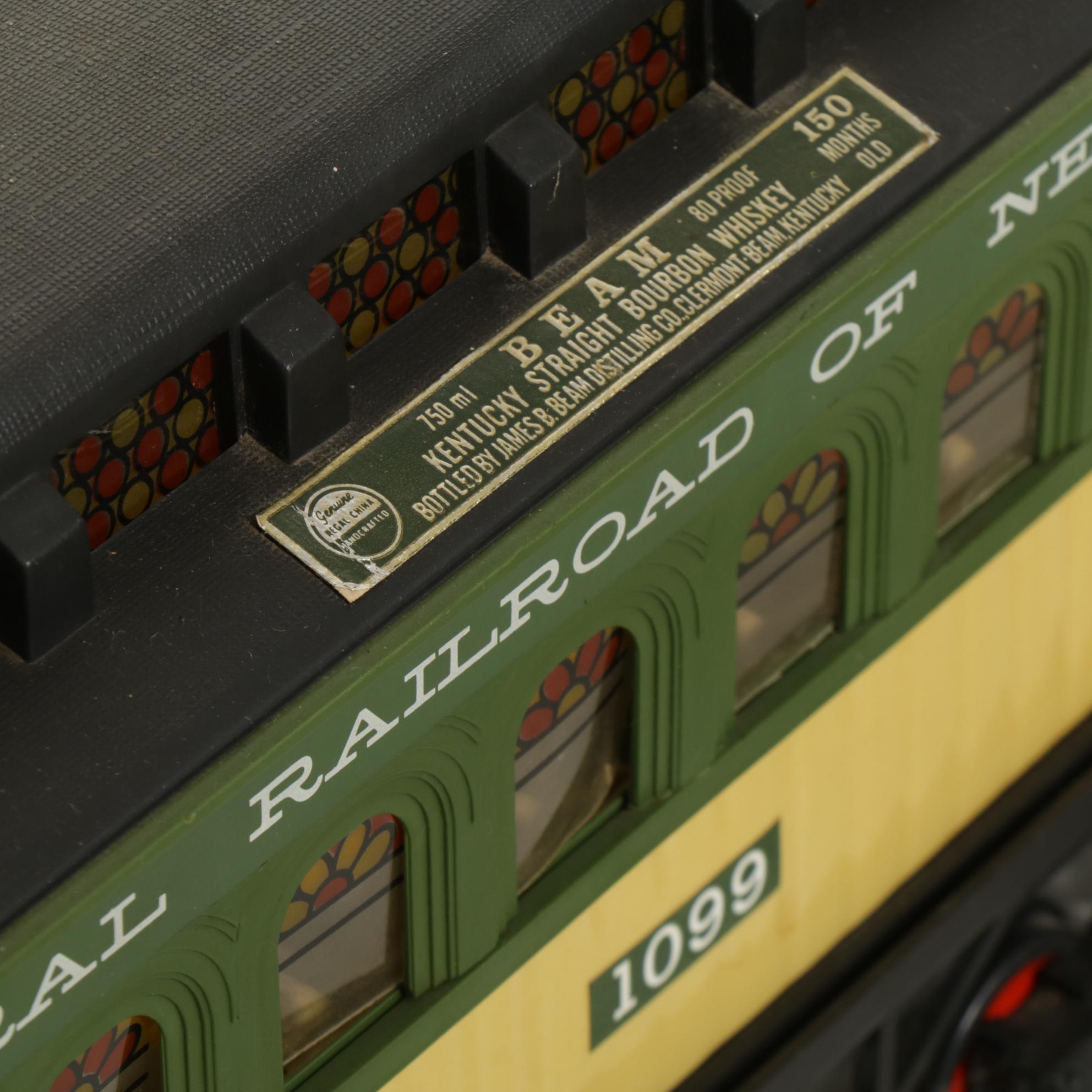 Jim Beam Whiskey Train Decanter Set by Regal China, 1980s