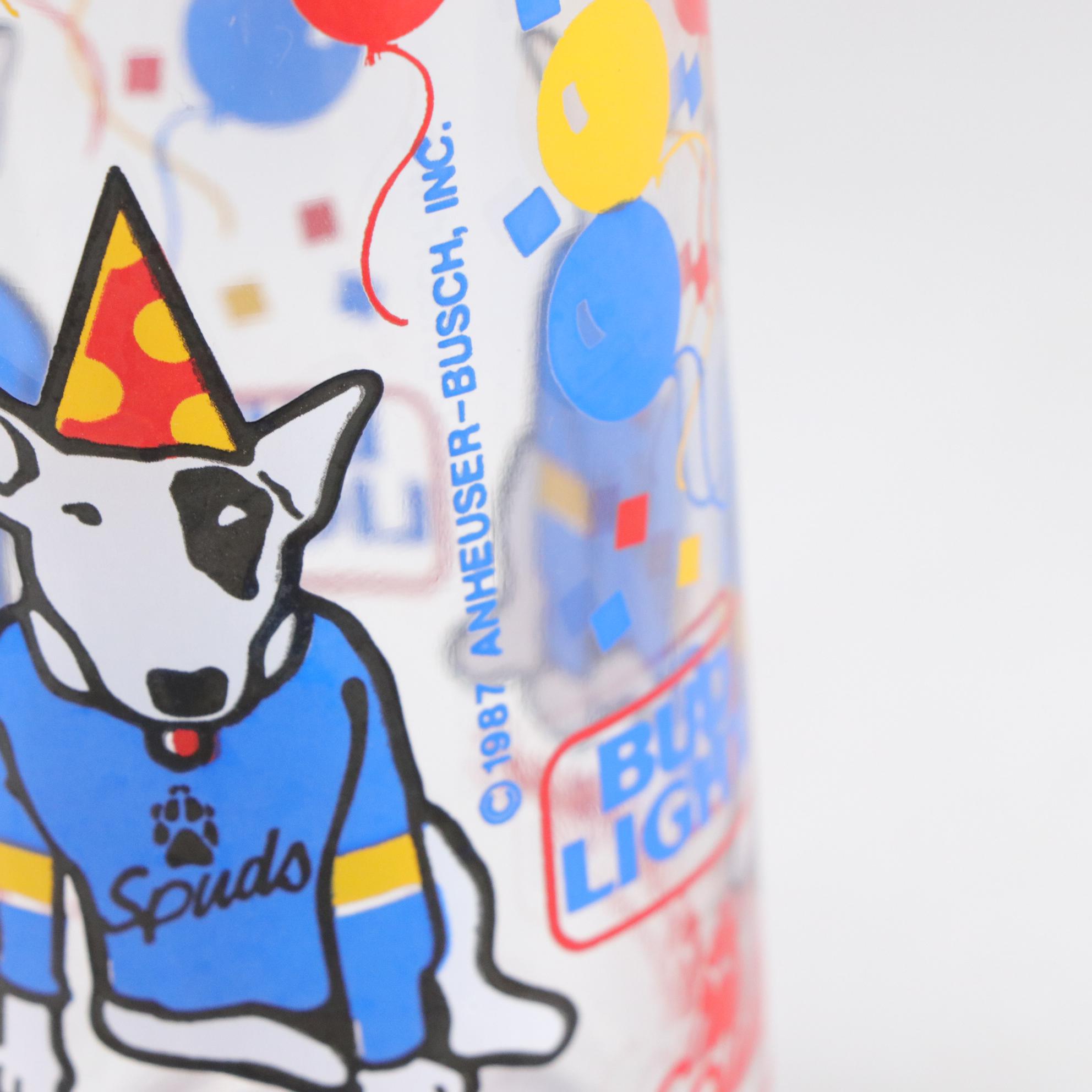 Bud Light "Spuds McKenzie" and Budweiser "Clydesdales" Glasses