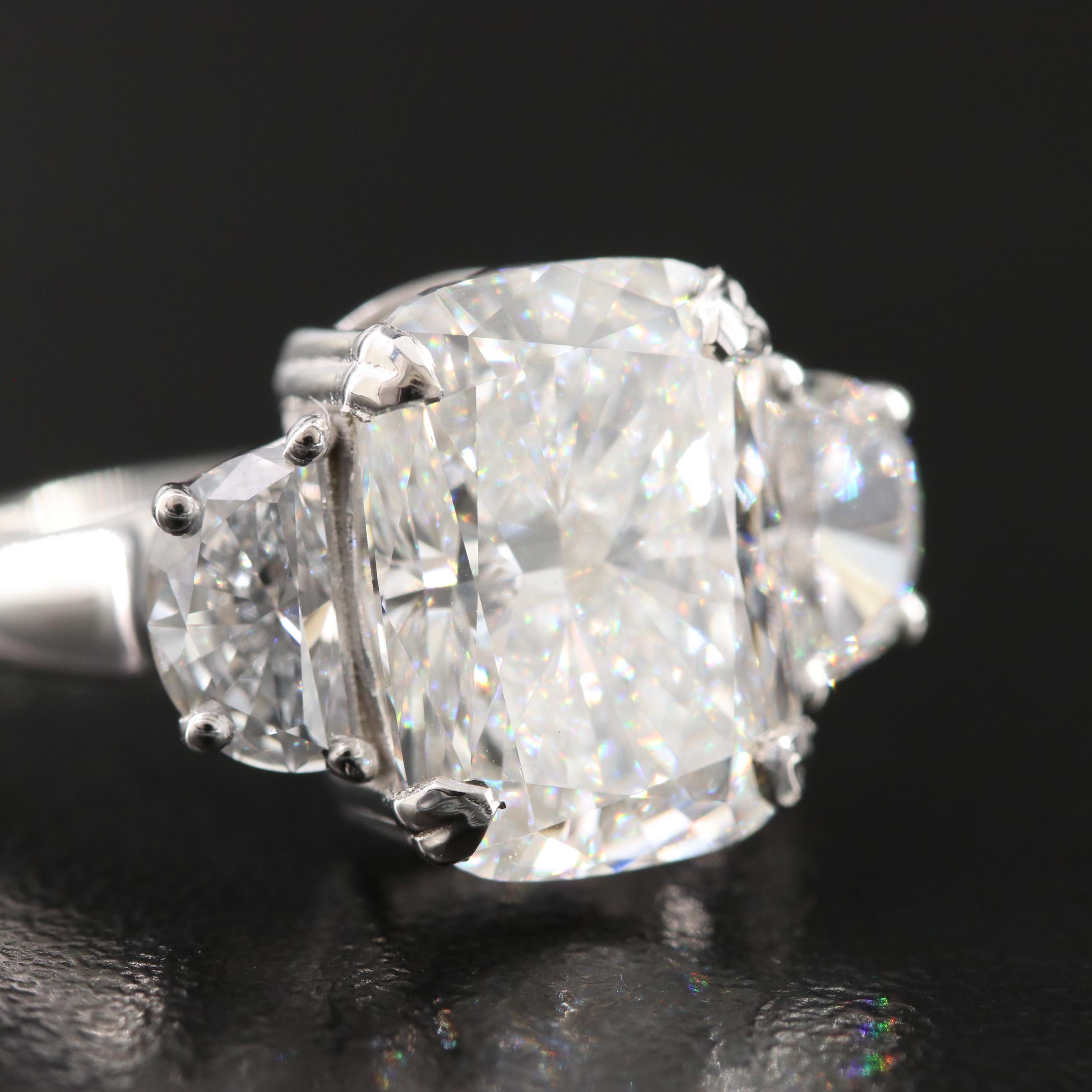 14K 6.18 CTW Lab Grown Diamond Ring with IGI Report