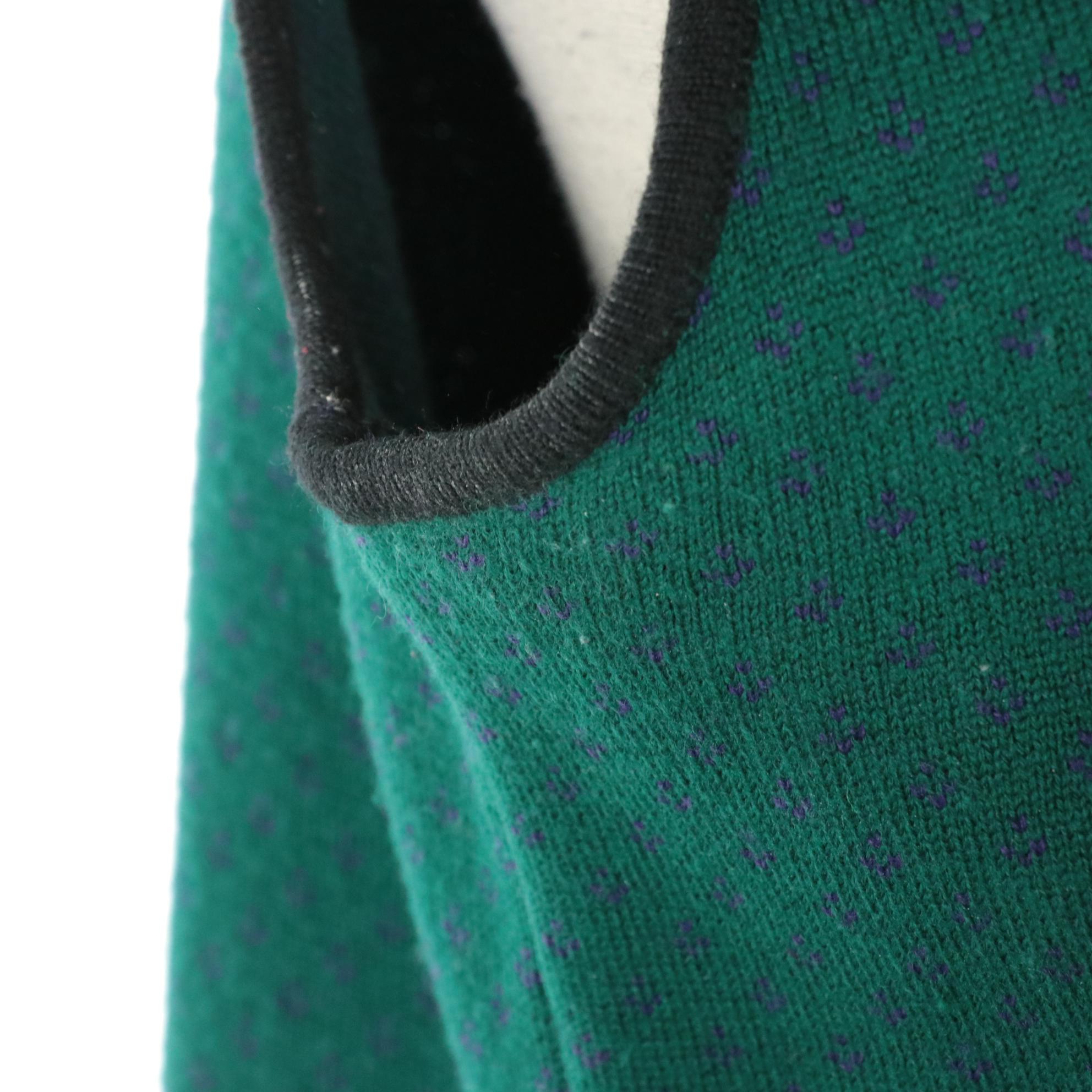 Harvé Benard Embellished Knit Cardigan/Sweater Vest Set, 1980s