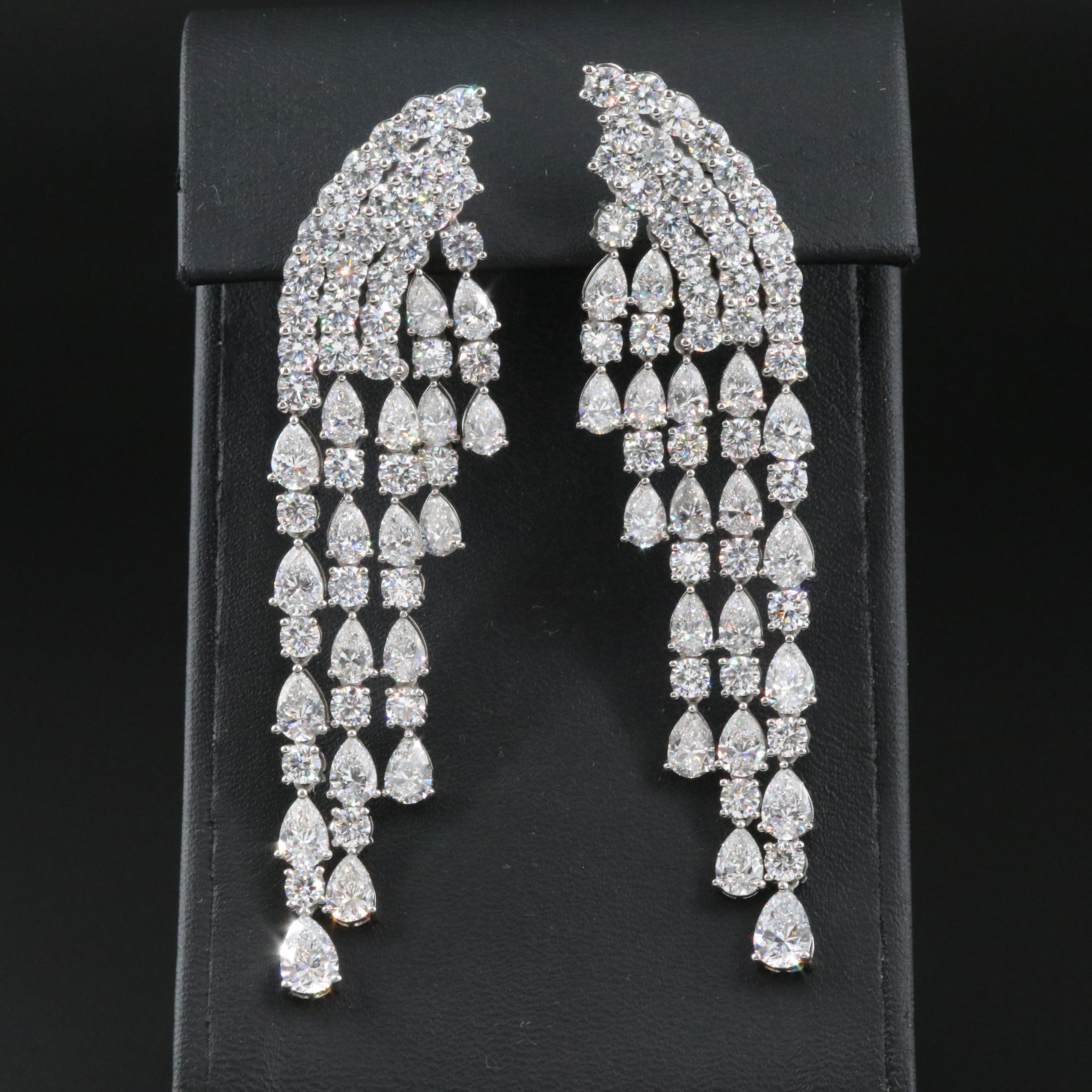 Platinum 21.44 CTW Lab Grown Diamond Earrings