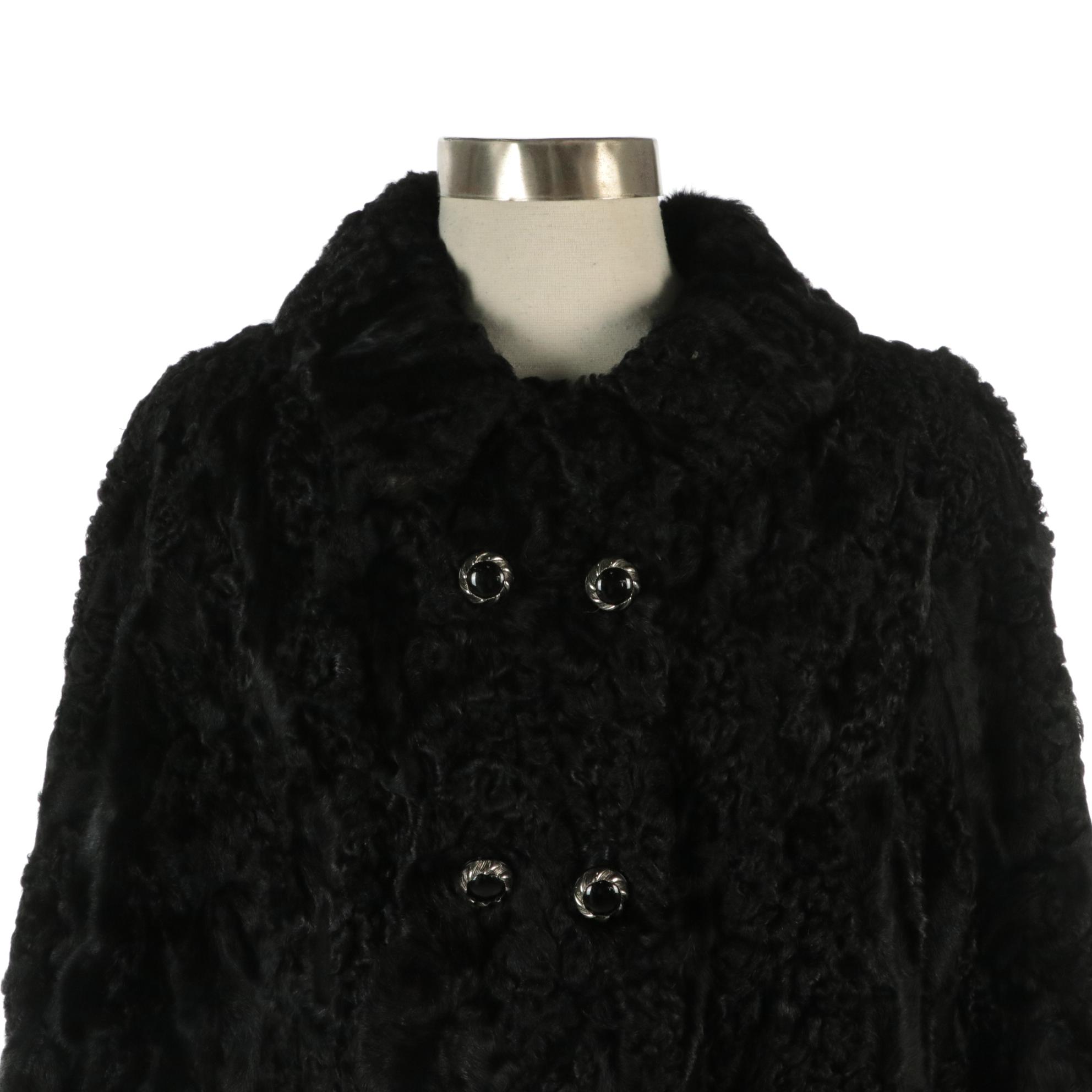 Black Broadtail Lamb Fur Jacket