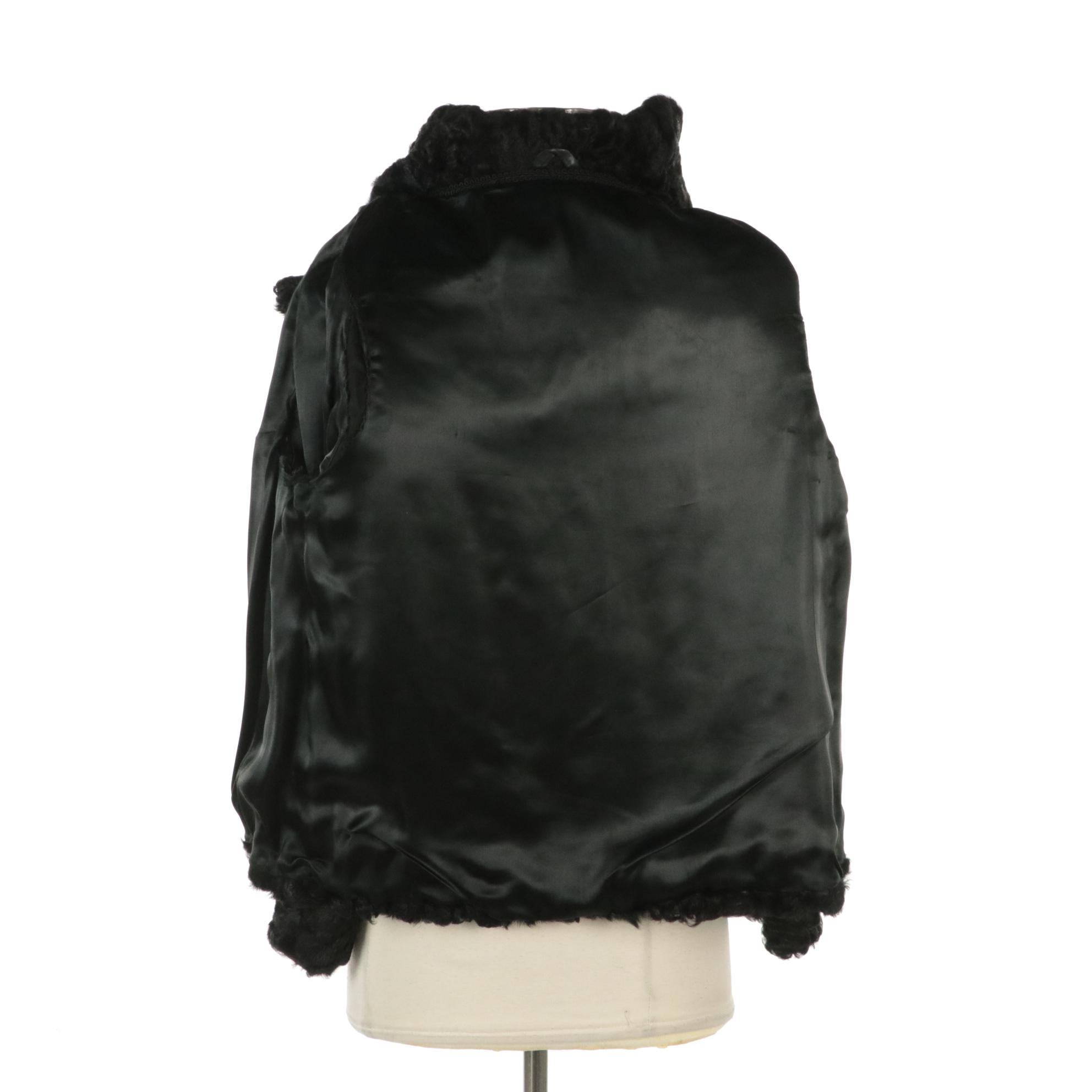 Black Broadtail Lamb Fur Jacket