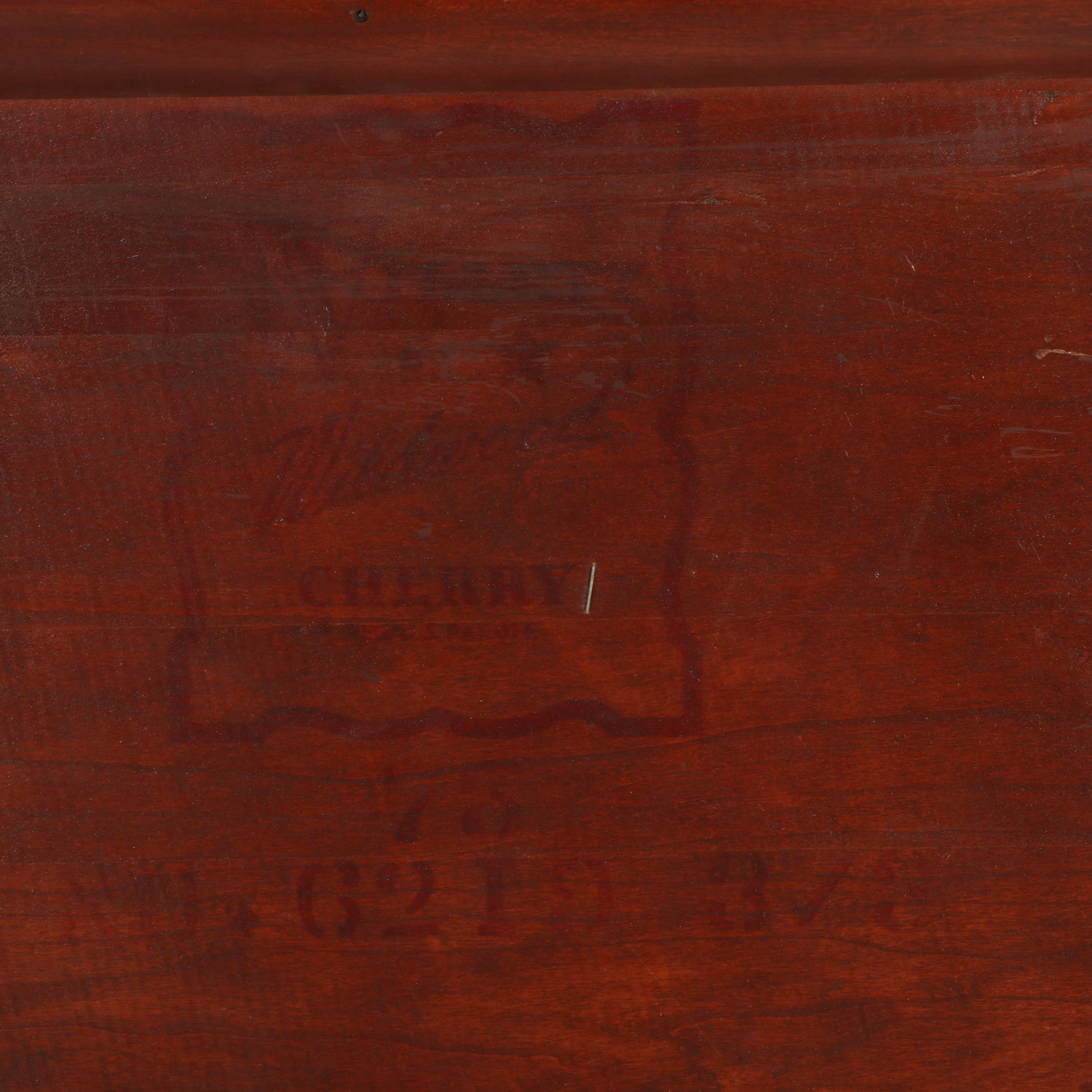 Pair of Willet Wildwood Federal Style Cherry Twin Bed Frames, Mid-20th Century